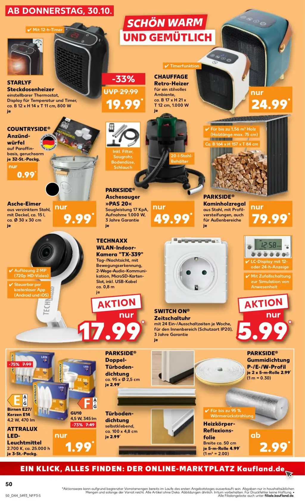 Kaufland Prospekt KW44 mit aktuellen Angeboten und attraktiven Rabatten – günstige Lebensmittel, Sparen Sie bei Kaufland Prospekt diese Woche!