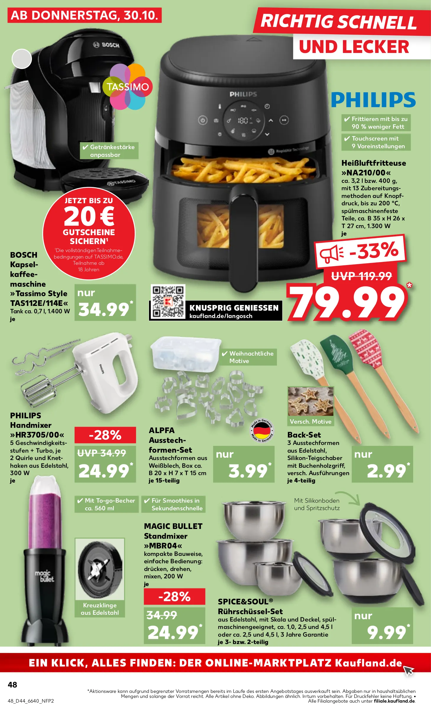 Kaufland Prospekt KW44 mit aktuellen Angeboten und attraktiven Rabatten – günstige Lebensmittel, Sparen Sie bei Kaufland Prospekt diese Woche!