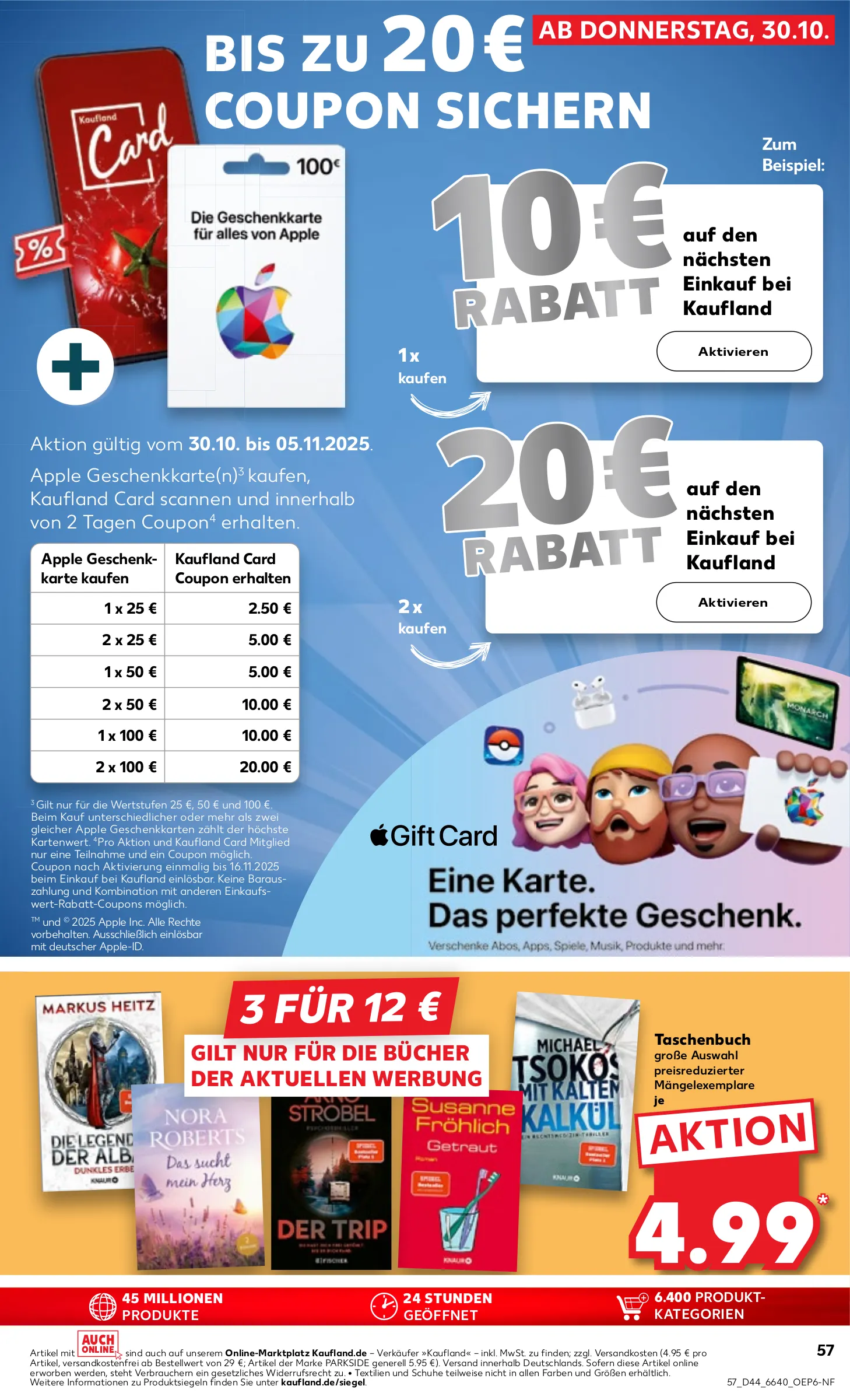 Kaufland Prospekt KW44 mit aktuellen Angeboten und attraktiven Rabatten – günstige Lebensmittel, Sparen Sie bei Kaufland Prospekt diese Woche!