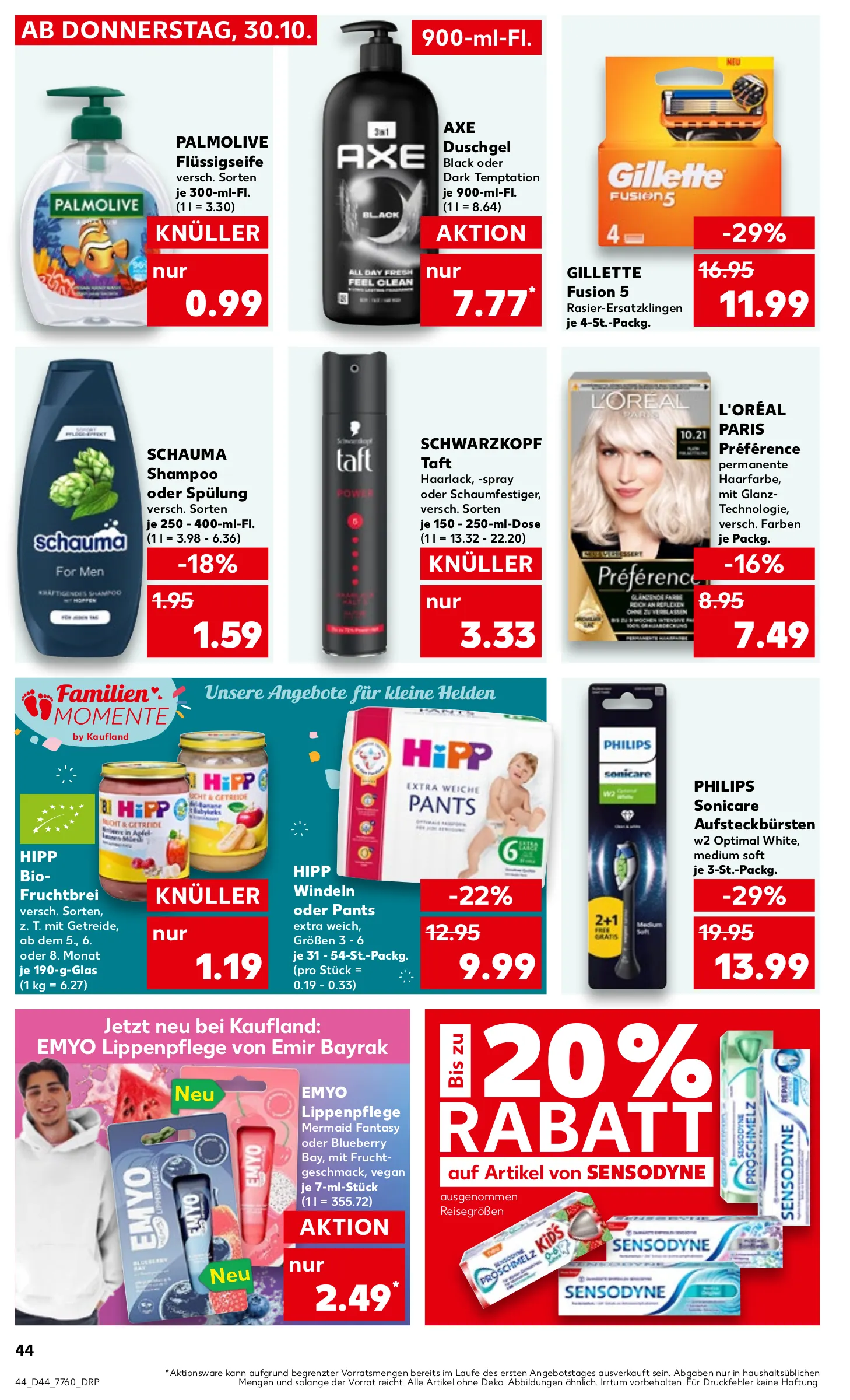 Kaufland Prospekt KW44 mit aktuellen Angeboten und attraktiven Rabatten – günstige Lebensmittel, Sparen Sie bei Kaufland Prospekt diese Woche!