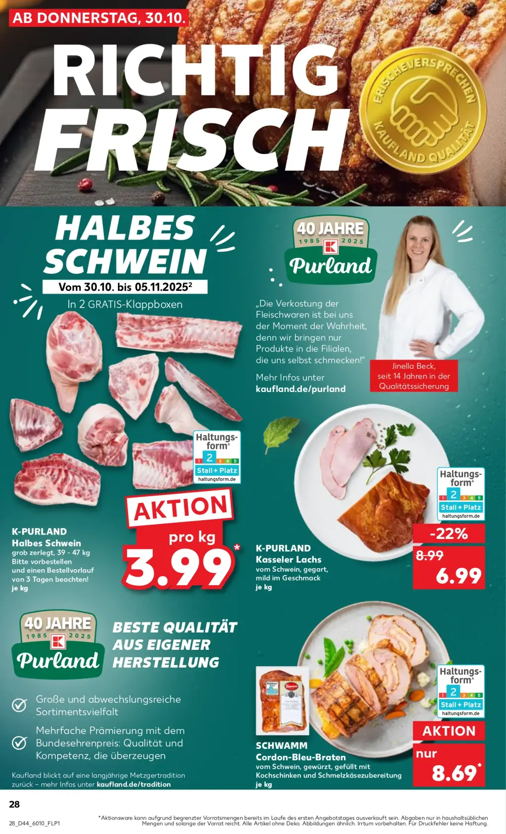 Kaufland Prospekt KW44 mit aktuellen Angeboten und attraktiven Rabatten – günstige Lebensmittel, Sparen Sie bei Kaufland Prospekt diese Woche!