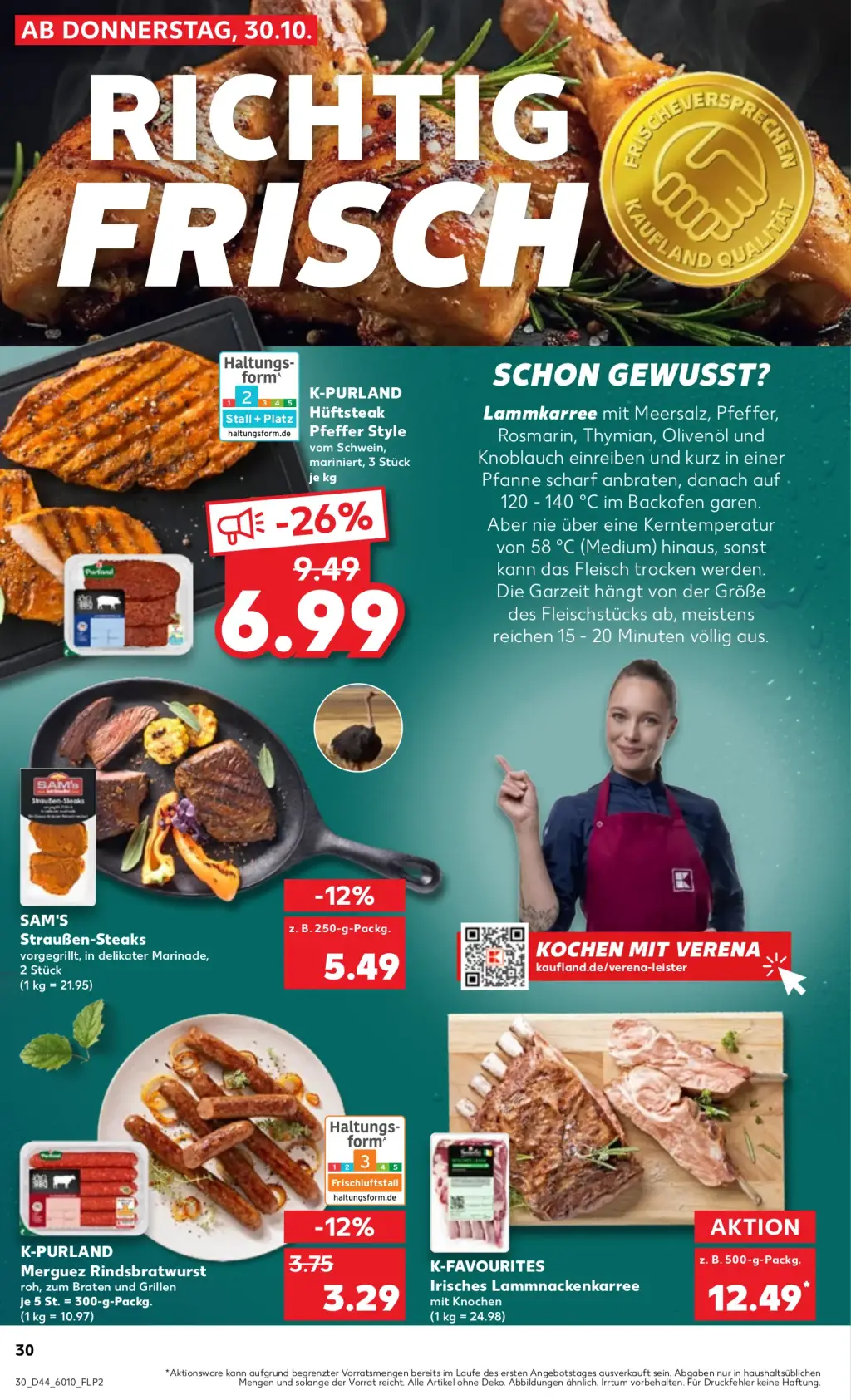 Kaufland Prospekt KW44 mit aktuellen Angeboten und attraktiven Rabatten – günstige Lebensmittel, Sparen Sie bei Kaufland Prospekt diese Woche!