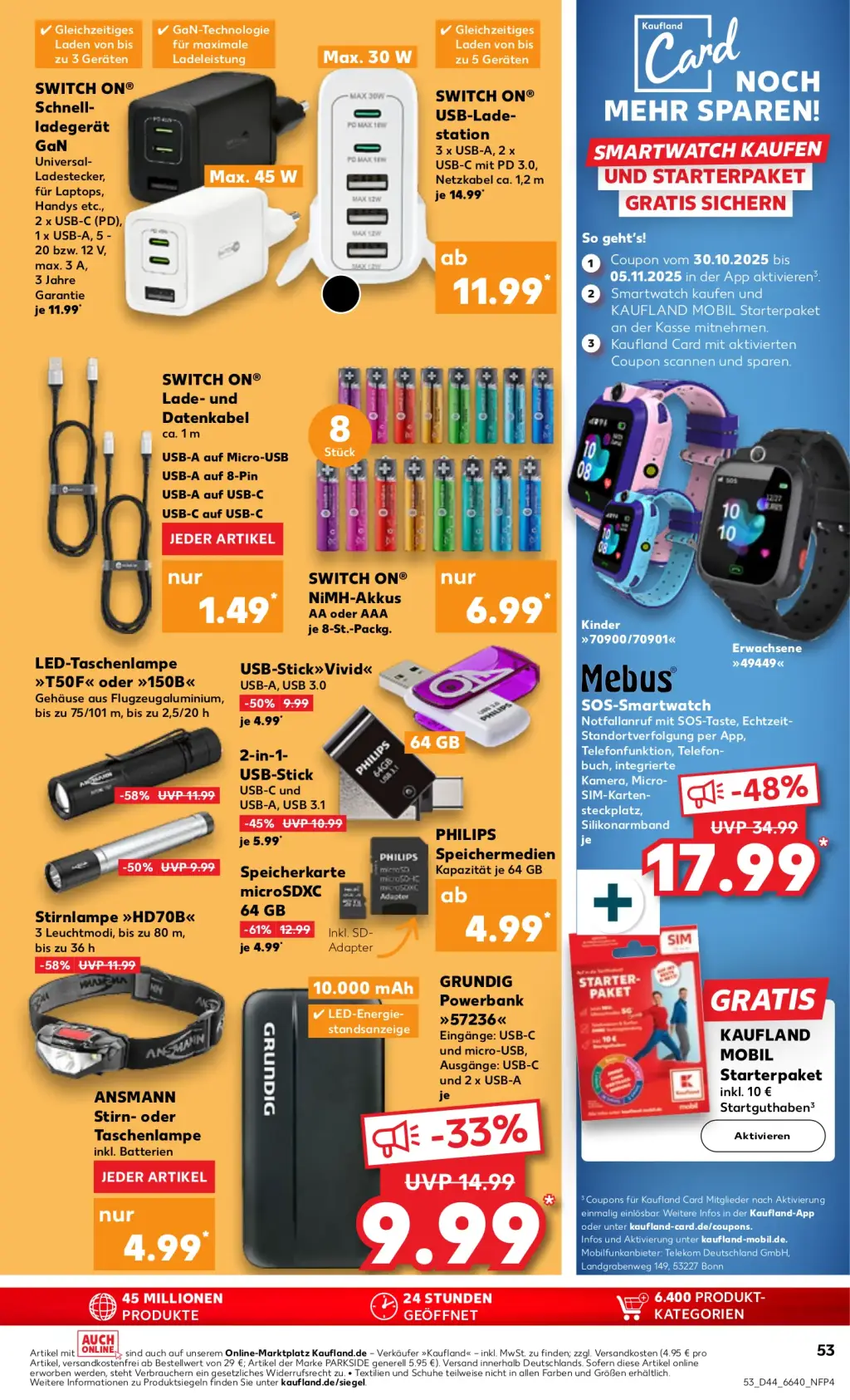 Kaufland Prospekt KW44 mit aktuellen Angeboten und attraktiven Rabatten – günstige Lebensmittel, Sparen Sie bei Kaufland Prospekt diese Woche!