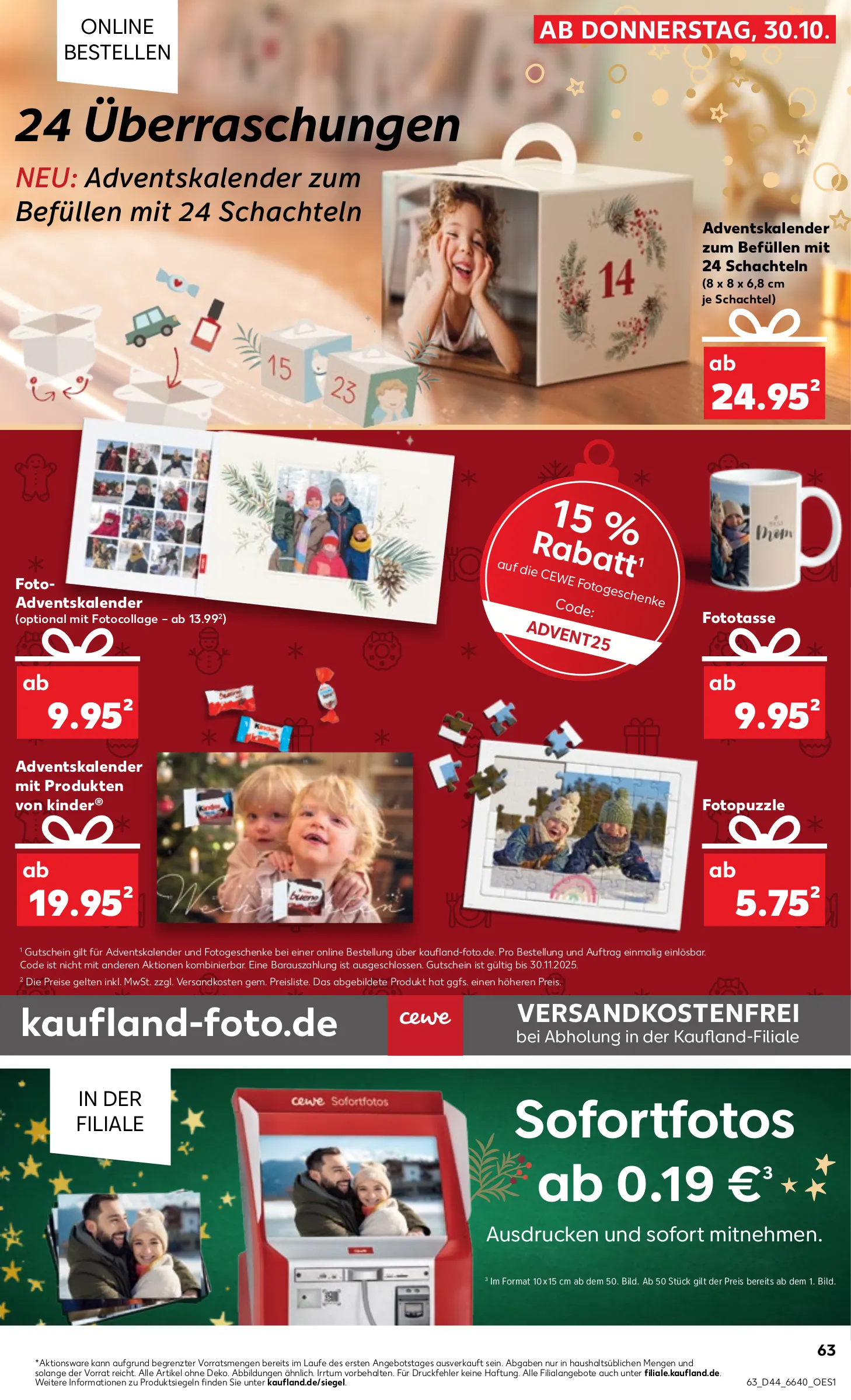Kaufland Prospekt KW44 mit aktuellen Angeboten und attraktiven Rabatten – günstige Lebensmittel, Sparen Sie bei Kaufland Prospekt diese Woche!