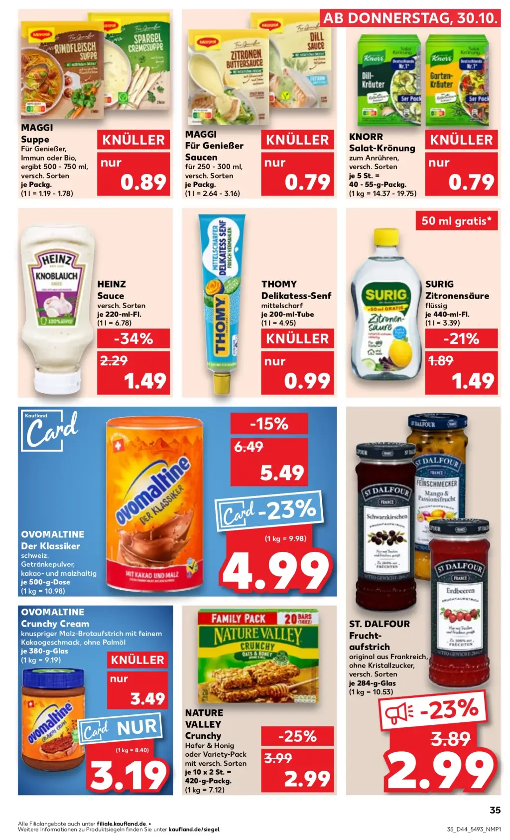 Kaufland Prospekt KW44 mit aktuellen Angeboten und attraktiven Rabatten – günstige Lebensmittel, Sparen Sie bei Kaufland Prospekt diese Woche!