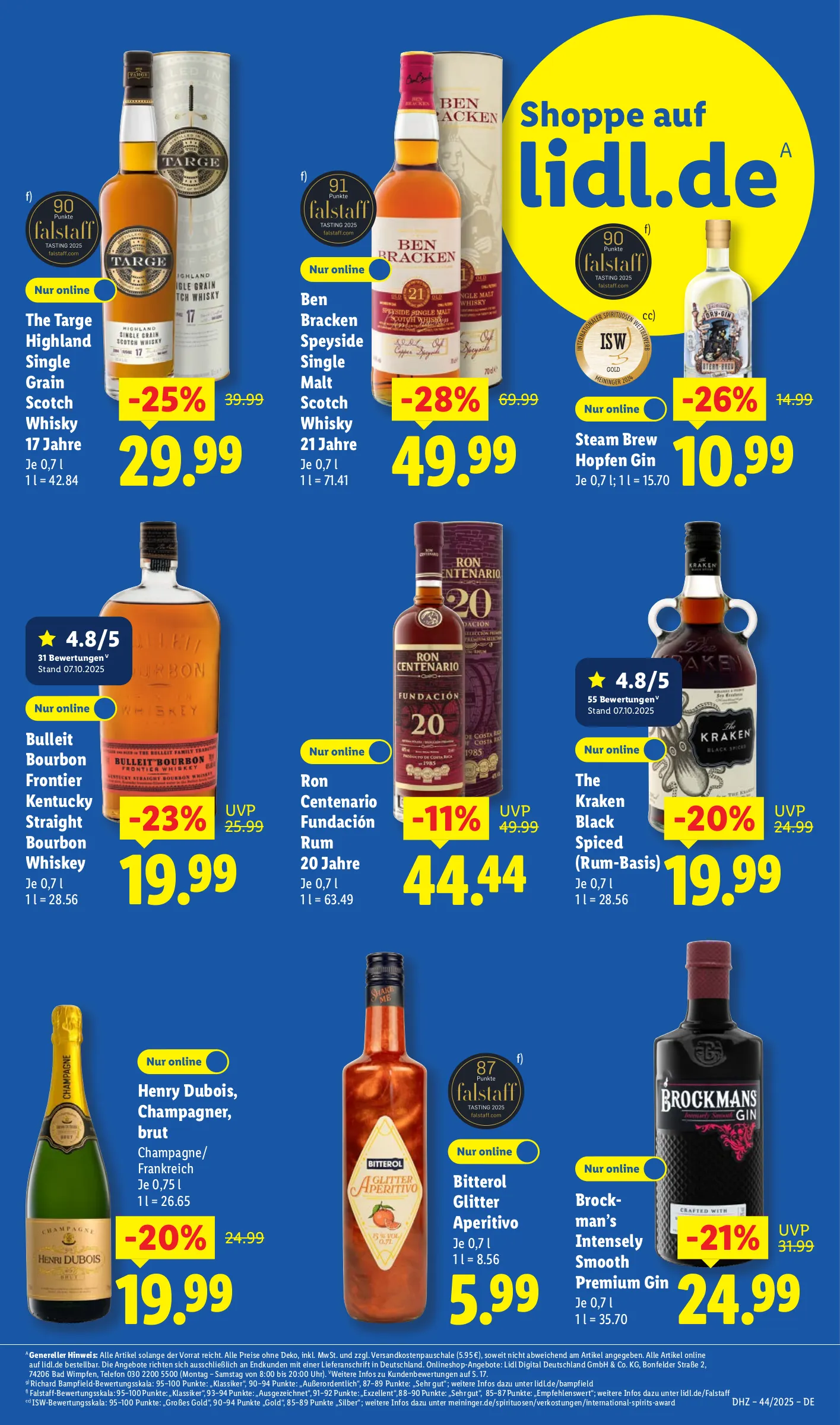 Lidl Prospekt KW44 mit aktuellen Angeboten und attraktiven Rabatten – günstige Lebensmittel, Sparen Sie bei Lidl Prospekt diese Woche!