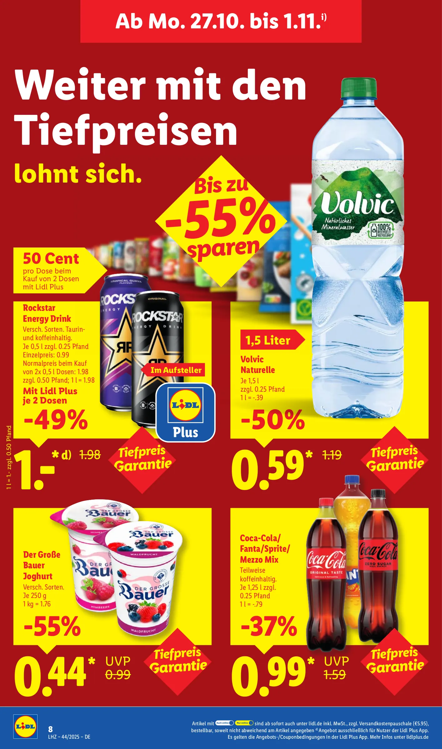 Lidl Prospekt KW44 mit aktuellen Angeboten und attraktiven Rabatten – günstige Lebensmittel, Sparen Sie bei Lidl Prospekt diese Woche!