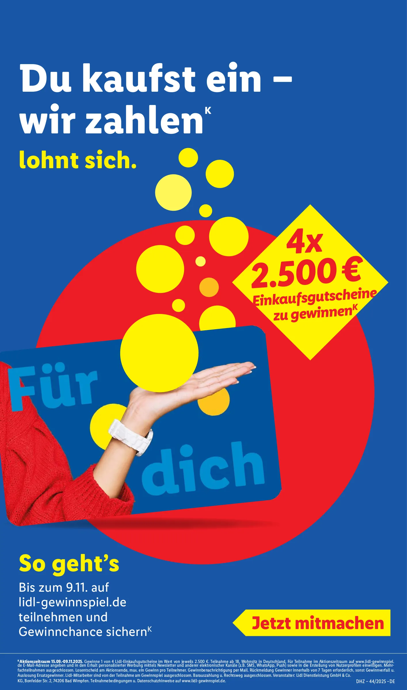 Lidl Prospekt KW44 mit aktuellen Angeboten und attraktiven Rabatten – günstige Lebensmittel, Sparen Sie bei Lidl Prospekt diese Woche!