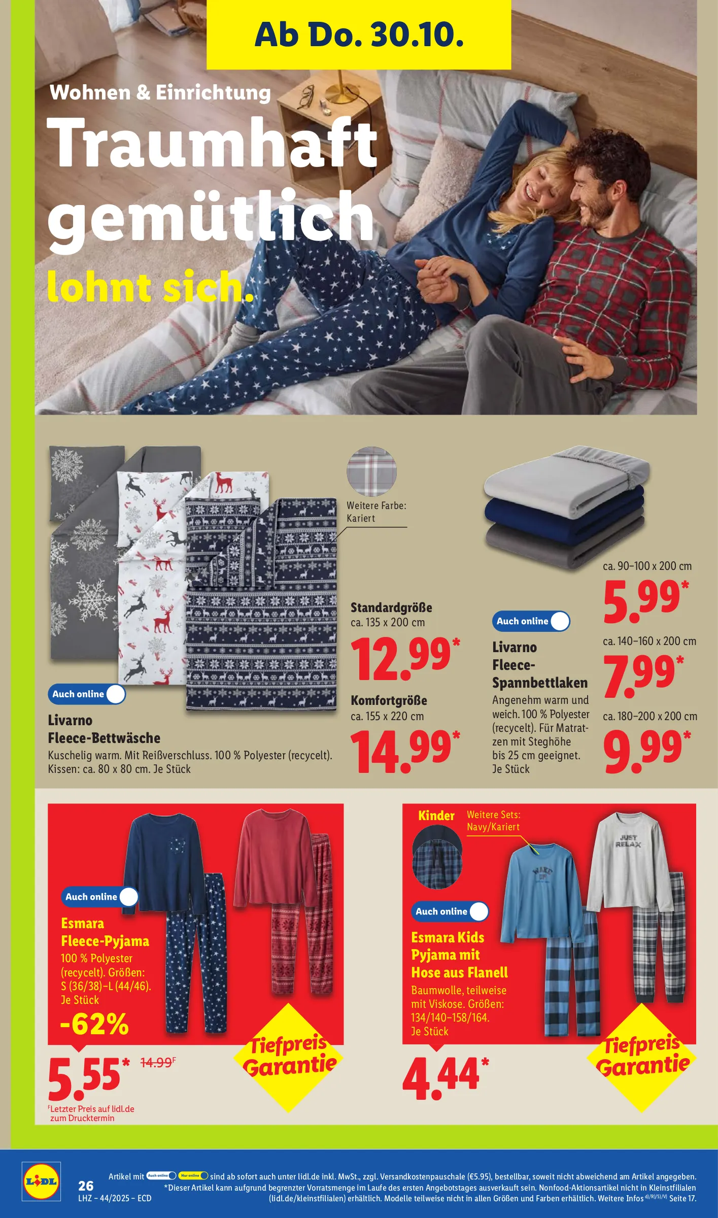 Lidl Prospekt KW44 mit aktuellen Angeboten und attraktiven Rabatten – günstige Lebensmittel, Sparen Sie bei Lidl Prospekt diese Woche!