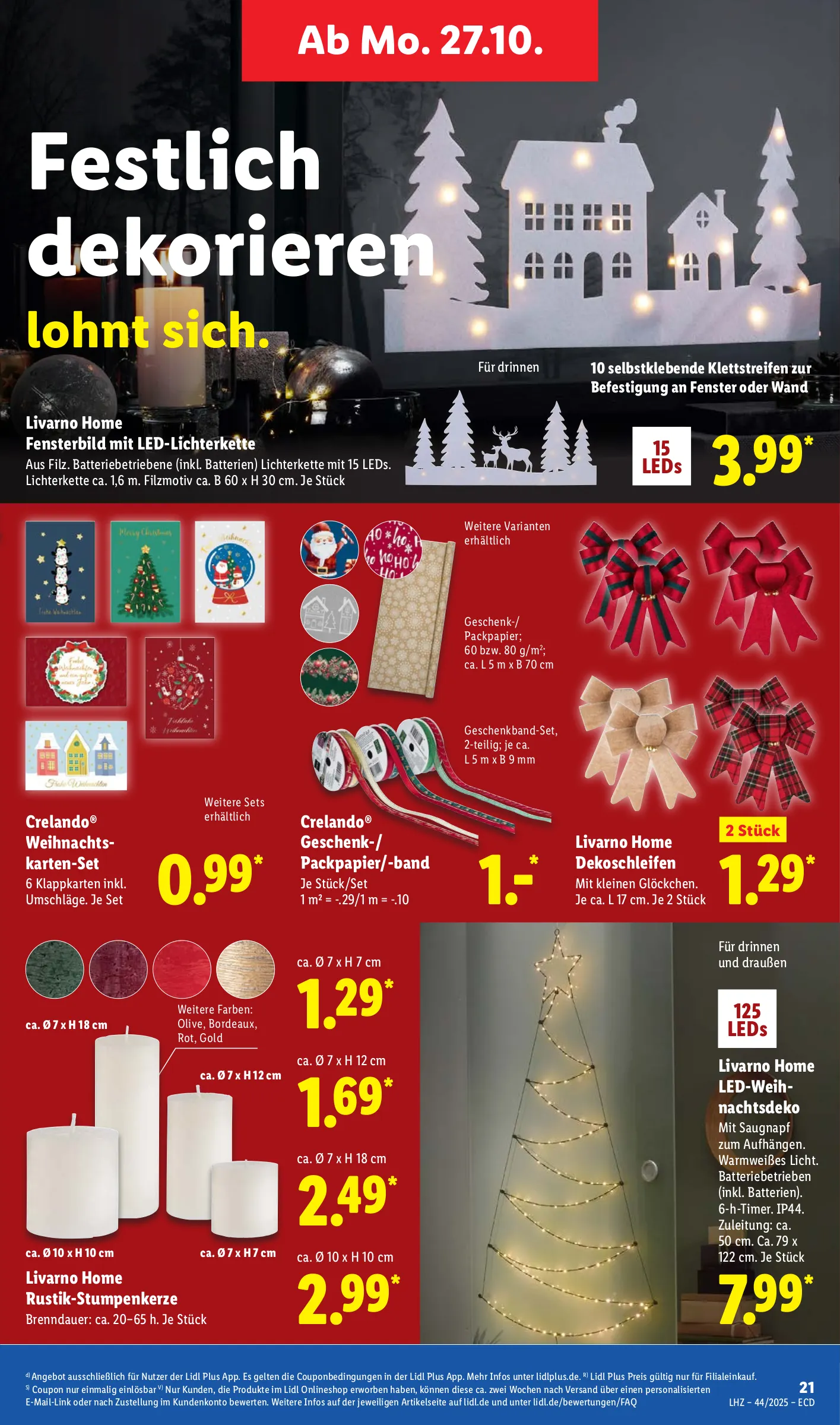 Lidl Prospekt KW44 mit aktuellen Angeboten und attraktiven Rabatten – günstige Lebensmittel, Sparen Sie bei Lidl Prospekt diese Woche!