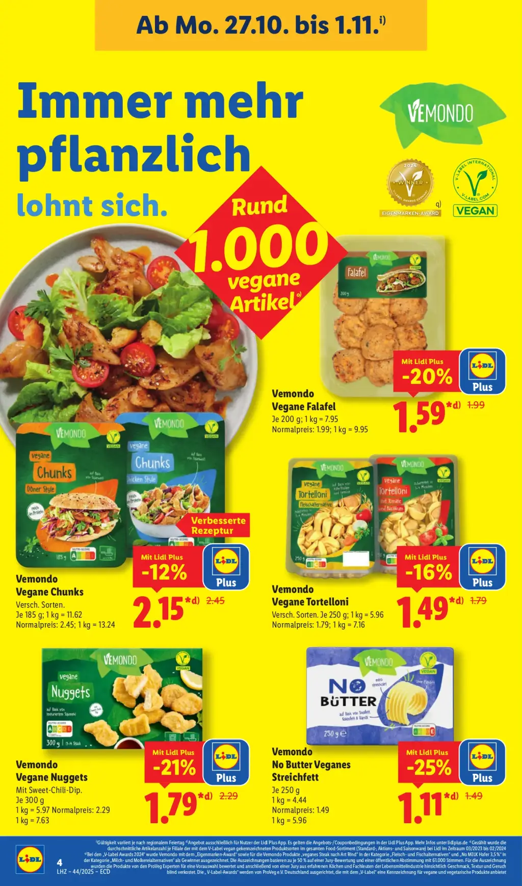 Lidl Prospekt KW44 mit aktuellen Angeboten und attraktiven Rabatten – günstige Lebensmittel, Sparen Sie bei Lidl Prospekt diese Woche!