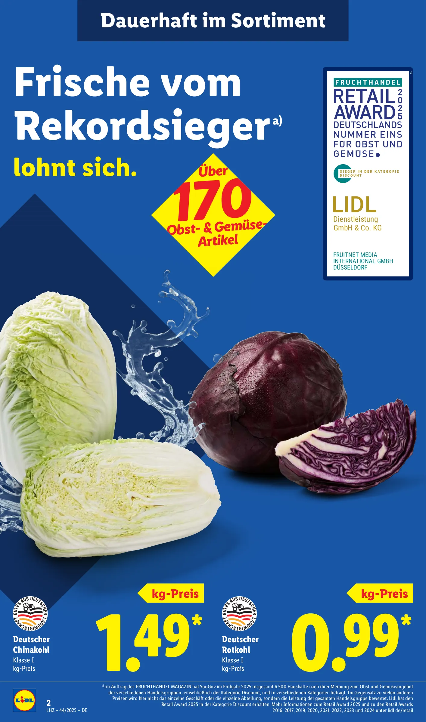 Lidl Prospekt KW44 mit aktuellen Angeboten und attraktiven Rabatten – günstige Lebensmittel, Sparen Sie bei Lidl Prospekt diese Woche!