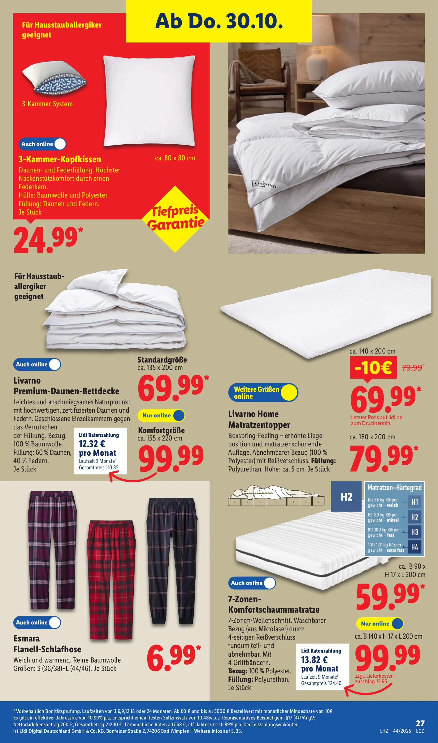 Lidl Prospekt KW44 mit aktuellen Angeboten und attraktiven Rabatten – günstige Lebensmittel, Sparen Sie bei Lidl Prospekt diese Woche!