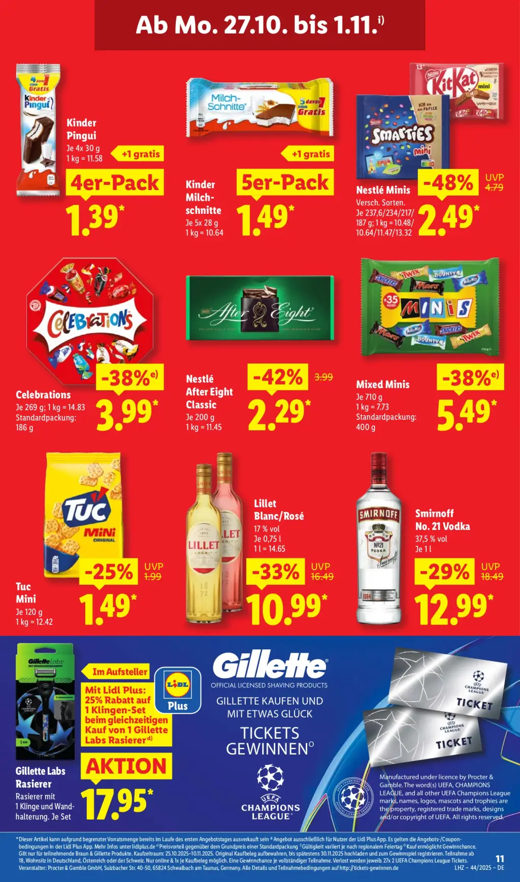Lidl Prospekt KW44 mit aktuellen Angeboten und attraktiven Rabatten – günstige Lebensmittel, Sparen Sie bei Lidl Prospekt diese Woche!