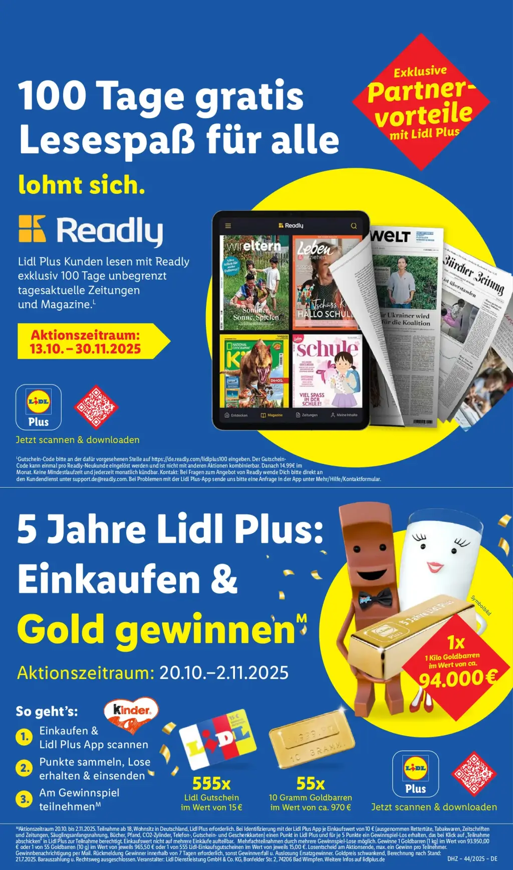 Lidl Prospekt KW44 mit aktuellen Angeboten und attraktiven Rabatten – günstige Lebensmittel, Sparen Sie bei Lidl Prospekt diese Woche!
