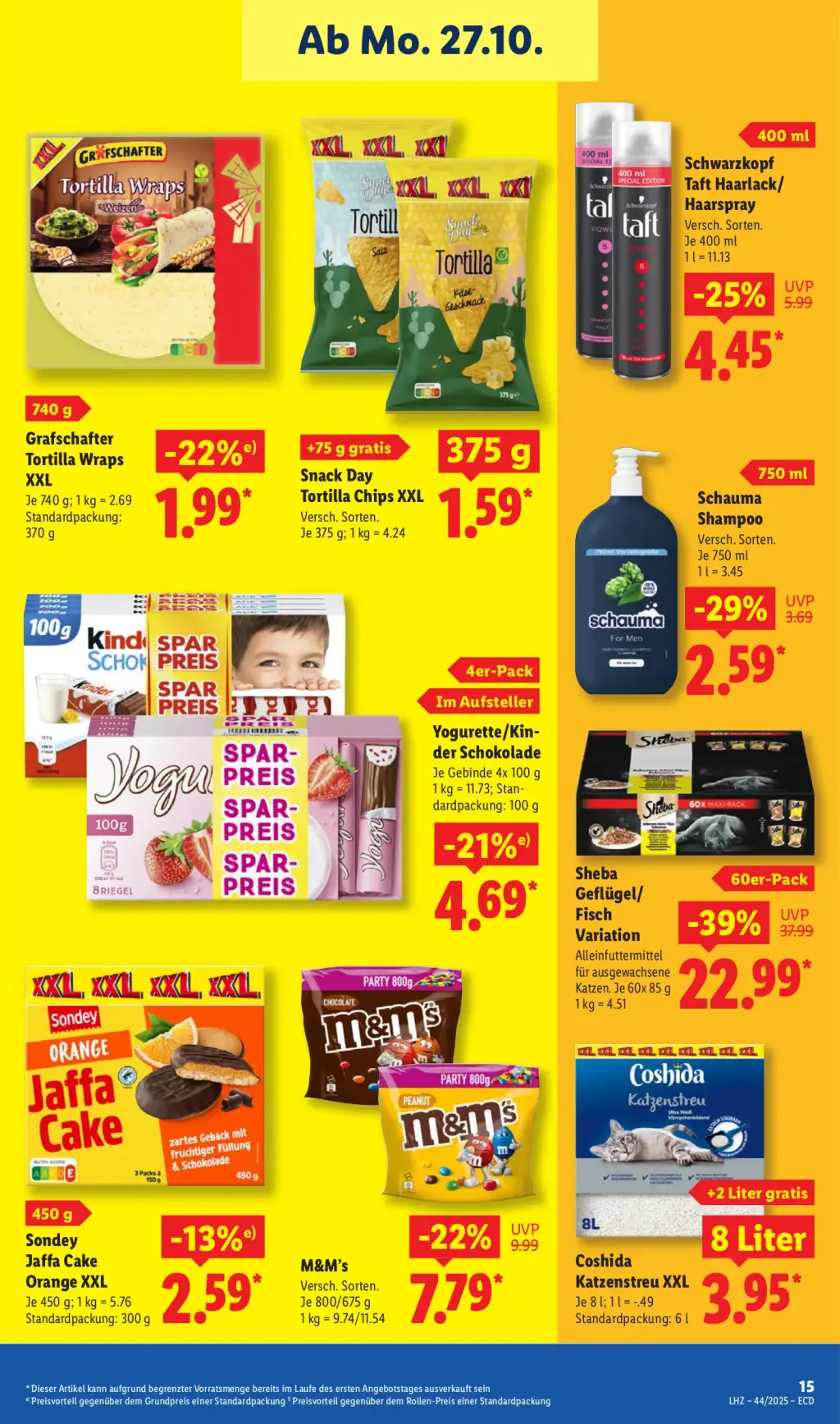 Lidl Prospekt KW44 mit aktuellen Angeboten und attraktiven Rabatten – günstige Lebensmittel, Sparen Sie bei Lidl Prospekt diese Woche!