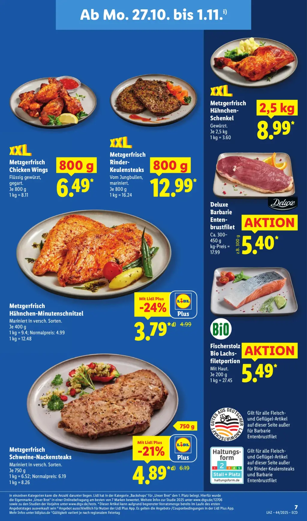 Lidl Prospekt KW44 mit aktuellen Angeboten und attraktiven Rabatten – günstige Lebensmittel, Sparen Sie bei Lidl Prospekt diese Woche!