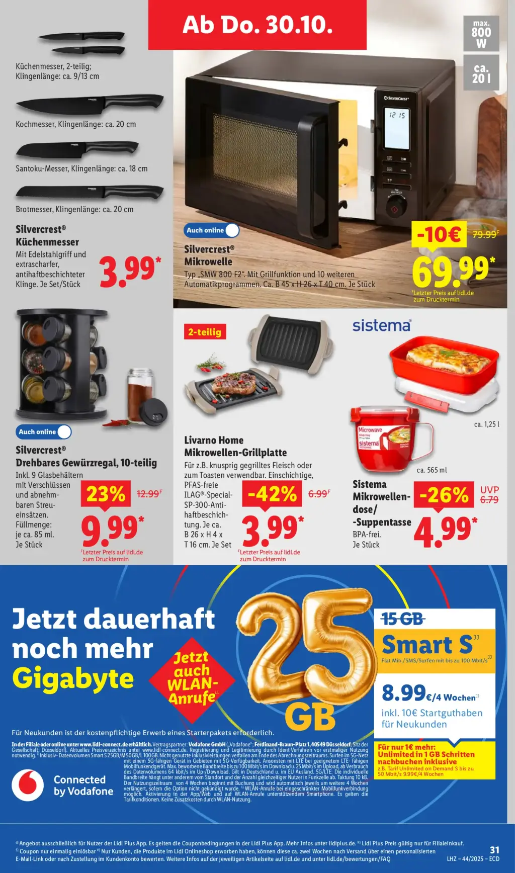 Lidl Prospekt KW44 mit aktuellen Angeboten und attraktiven Rabatten – günstige Lebensmittel, Sparen Sie bei Lidl Prospekt diese Woche!