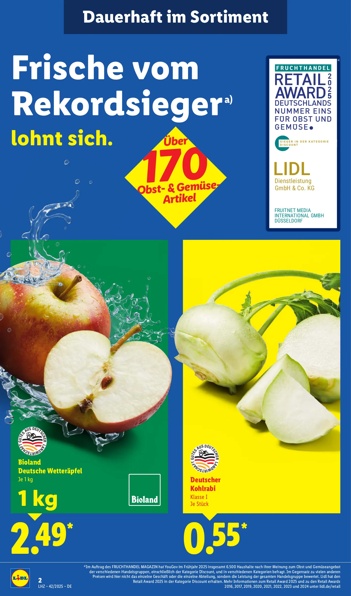 Lidl Prospekt KW42 mit aktuellen Angeboten und attraktiven Rabatten – günstige Lebensmittel, Sparen Sie bei Lidl Prospekt diese Woche!
