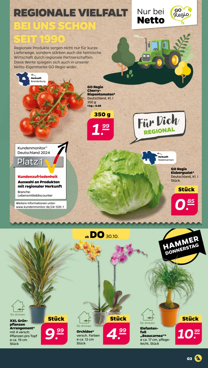 NETTO Prospekt KW44 mit aktuellen Angeboten und attraktiven Rabatten – günstige Lebensmittel, Sparen Sie bei NETTO Prospekt diese Woche!