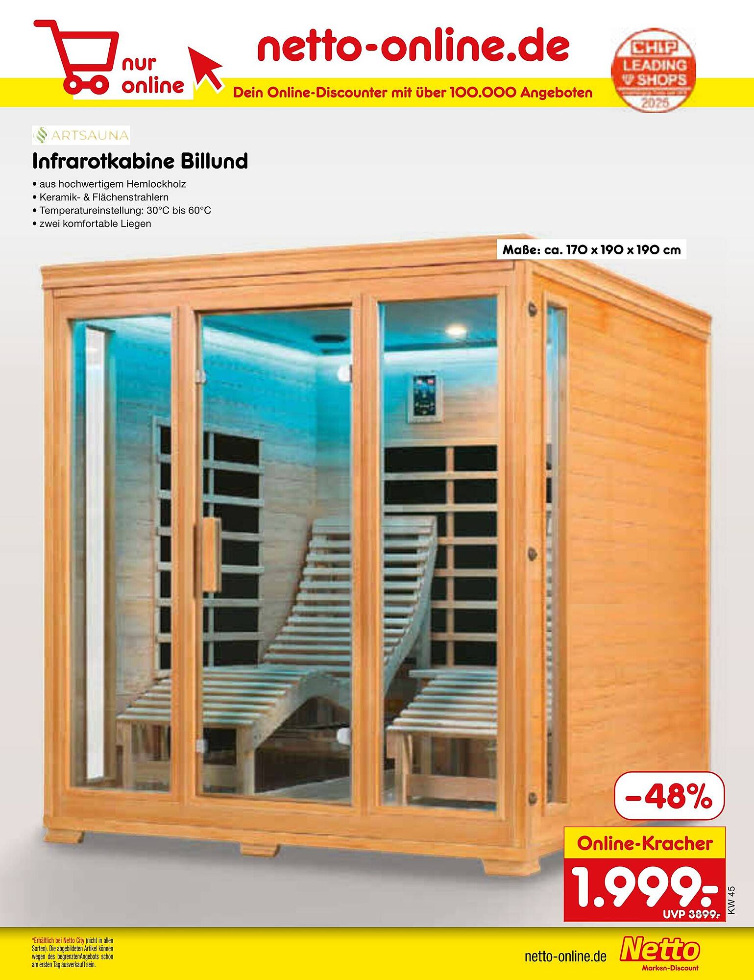 Netto Marken-Discount Prospekt KW45 mit aktuellen Angeboten und attraktiven Rabatten – günstige Lebensmittel, Sparen Sie bei Netto Marken-Discount Prospekt diese Woche!