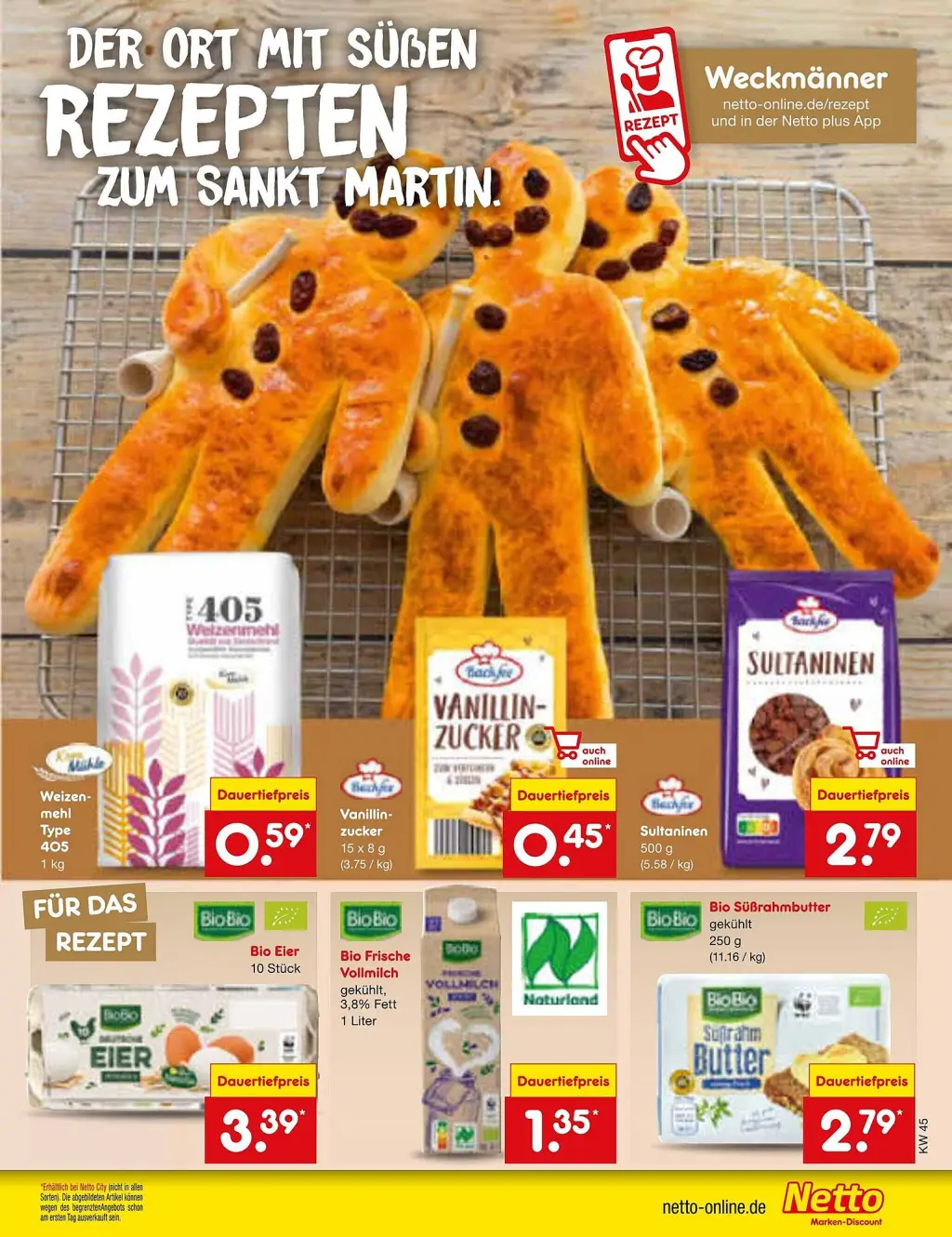 Netto Marken-Discount Prospekt KW45 mit aktuellen Angeboten und attraktiven Rabatten – günstige Lebensmittel, Sparen Sie bei Netto Marken-Discount Prospekt diese Woche!