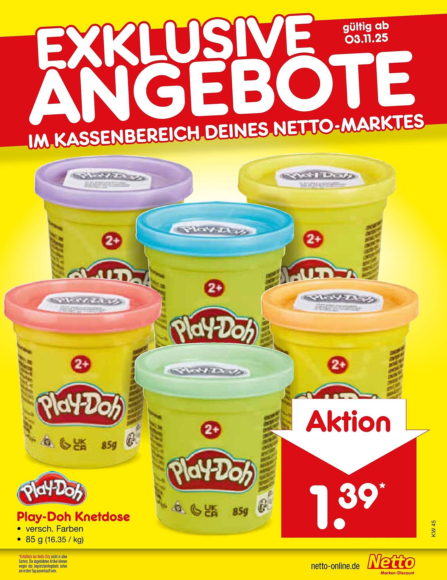 Netto Marken-Discount Prospekt KW45 mit aktuellen Angeboten und attraktiven Rabatten – günstige Lebensmittel, Sparen Sie bei Netto Marken-Discount Prospekt diese Woche!