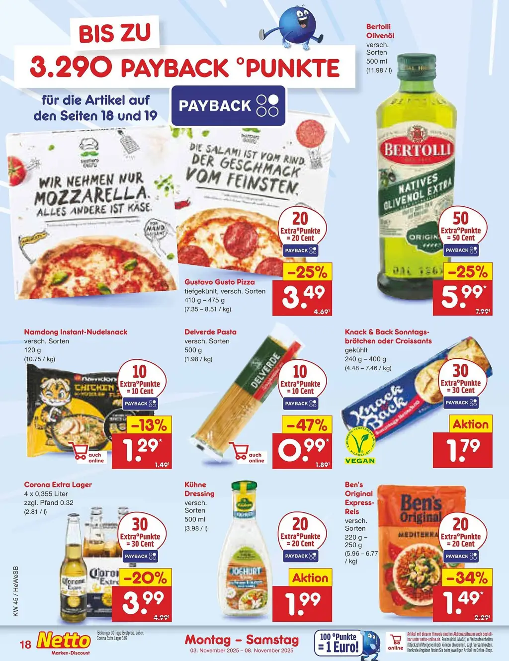 Netto Marken-Discount Prospekt KW45 mit aktuellen Angeboten und attraktiven Rabatten – günstige Lebensmittel, Sparen Sie bei Netto Marken-Discount Prospekt diese Woche!