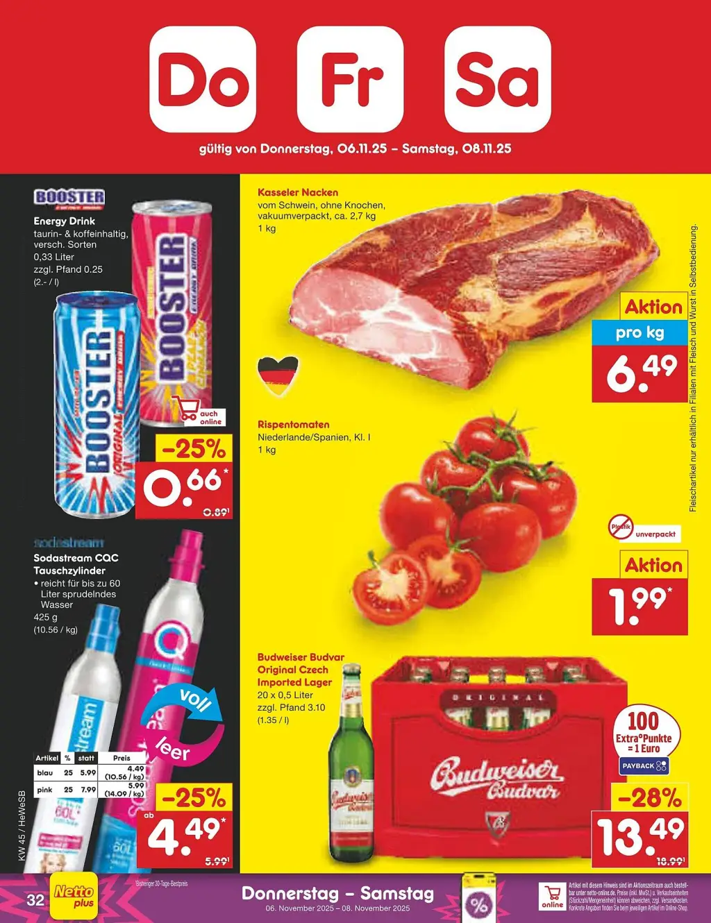 Netto Marken-Discount Prospekt KW45 mit aktuellen Angeboten und attraktiven Rabatten – günstige Lebensmittel, Sparen Sie bei Netto Marken-Discount Prospekt diese Woche!