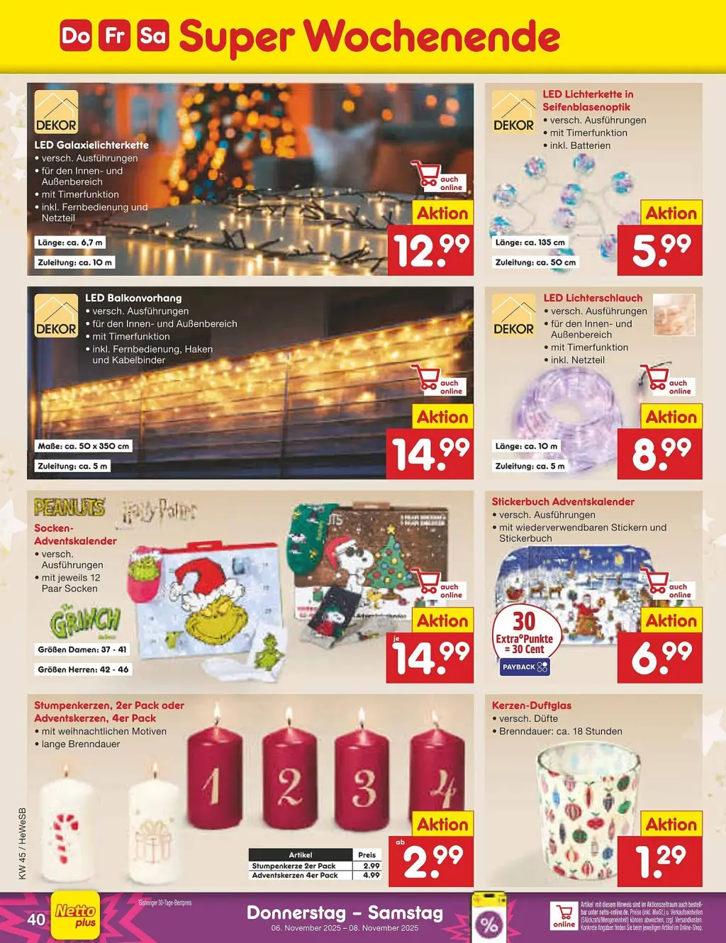 Netto Marken-Discount Prospekt KW45 mit aktuellen Angeboten und attraktiven Rabatten – günstige Lebensmittel, Sparen Sie bei Netto Marken-Discount Prospekt diese Woche!