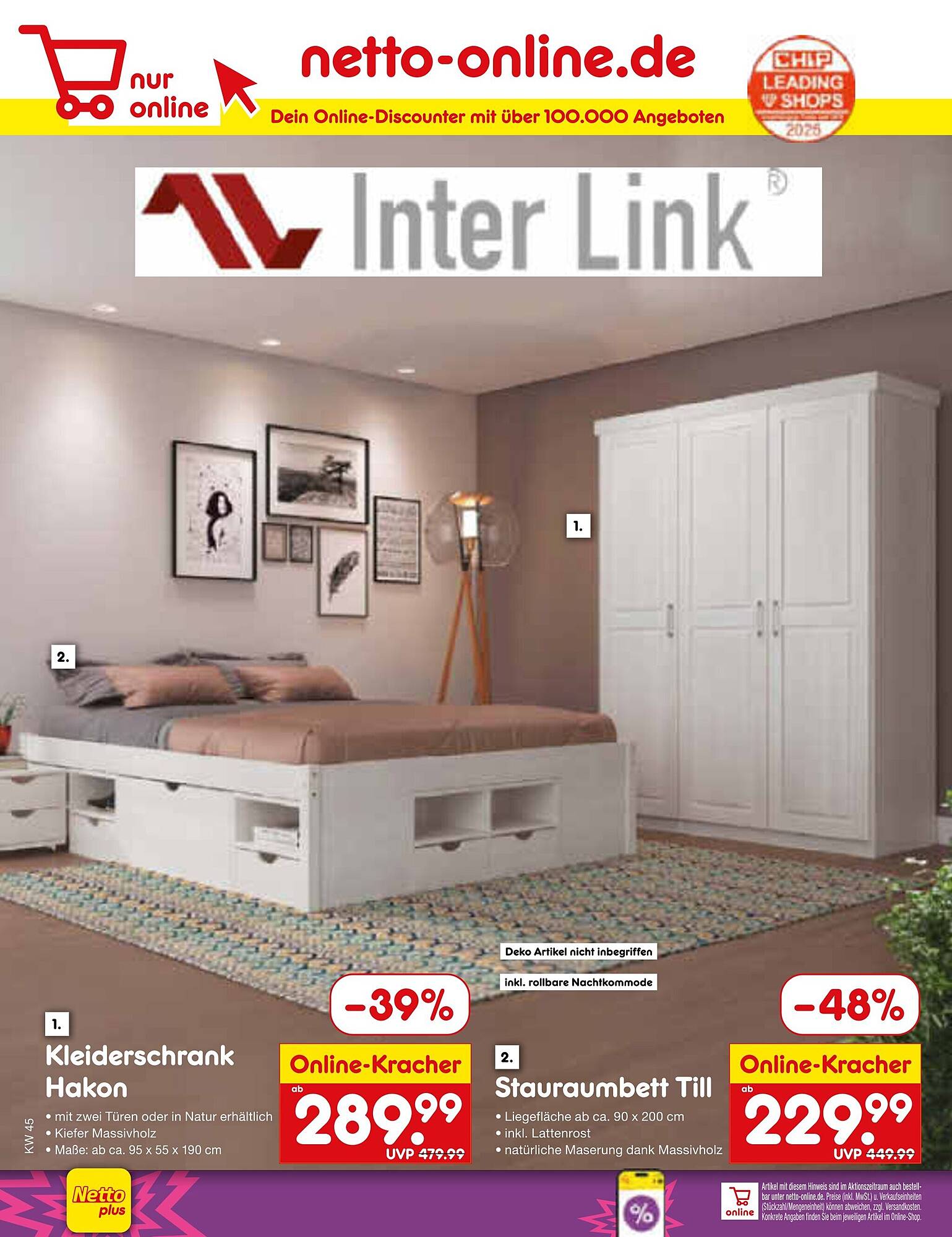 Netto Marken-Discount Prospekt KW45 mit aktuellen Angeboten und attraktiven Rabatten – günstige Lebensmittel, Sparen Sie bei Netto Marken-Discount Prospekt diese Woche!