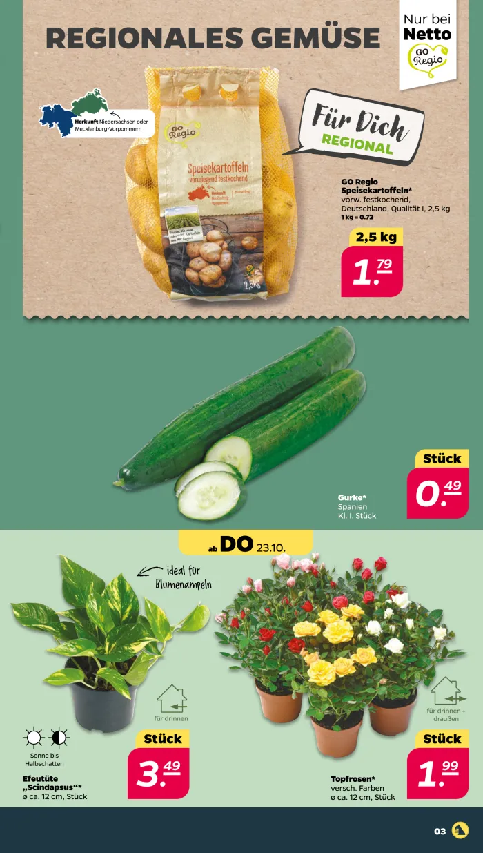 NETTO Prospekt KW43 mit aktuellen Angeboten und attraktiven Rabatten – günstige Lebensmittel, Sparen Sie bei NETTO Prospekt diese Woche!