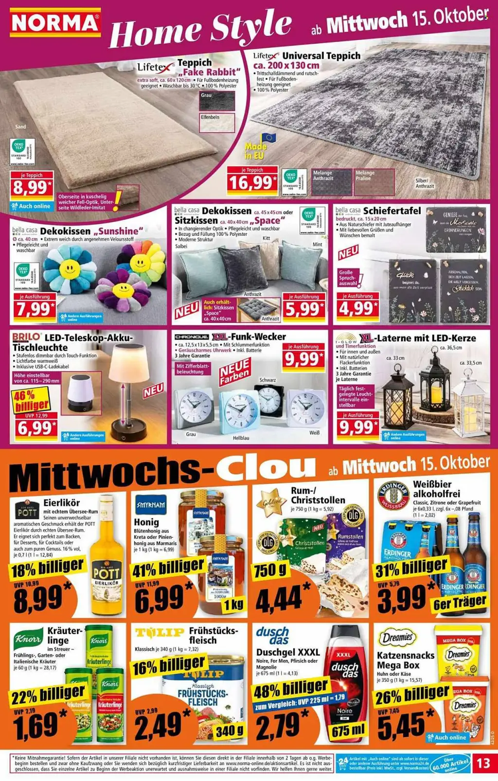 Norma Prospekt KW42 mit aktuellen Angeboten und attraktiven Rabatten – günstige Lebensmittel, Sparen Sie bei Norma Prospekt diese Woche!