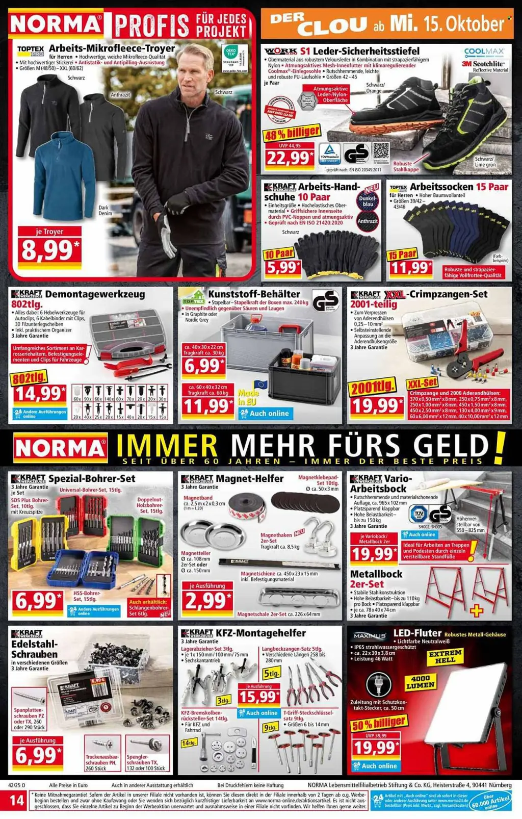 Norma Prospekt KW42 mit aktuellen Angeboten und attraktiven Rabatten – günstige Lebensmittel, Sparen Sie bei Norma Prospekt diese Woche!