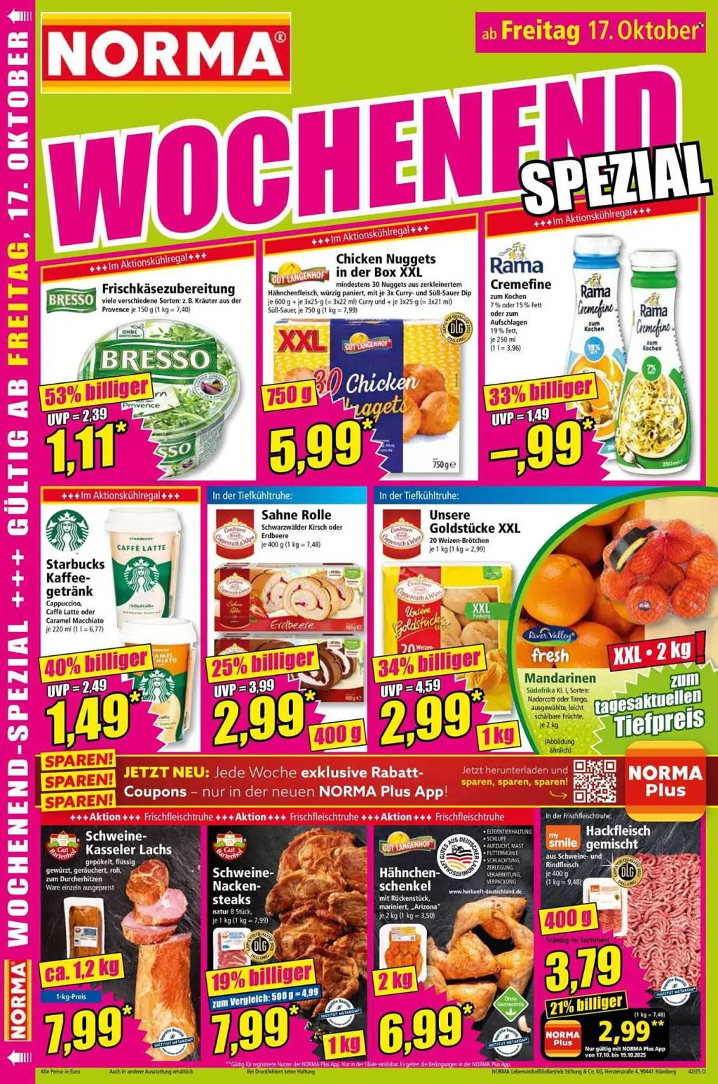 Norma Prospekt KW42 mit aktuellen Angeboten und attraktiven Rabatten – günstige Lebensmittel, Sparen Sie bei Norma Prospekt diese Woche!