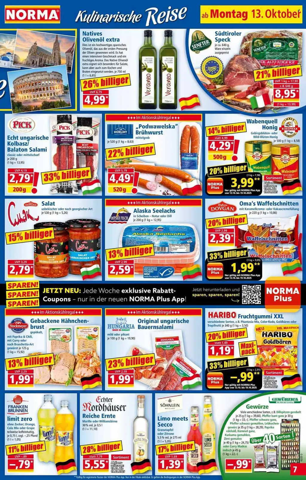 Norma Prospekt KW42 mit aktuellen Angeboten und attraktiven Rabatten – günstige Lebensmittel, Sparen Sie bei Norma Prospekt diese Woche!