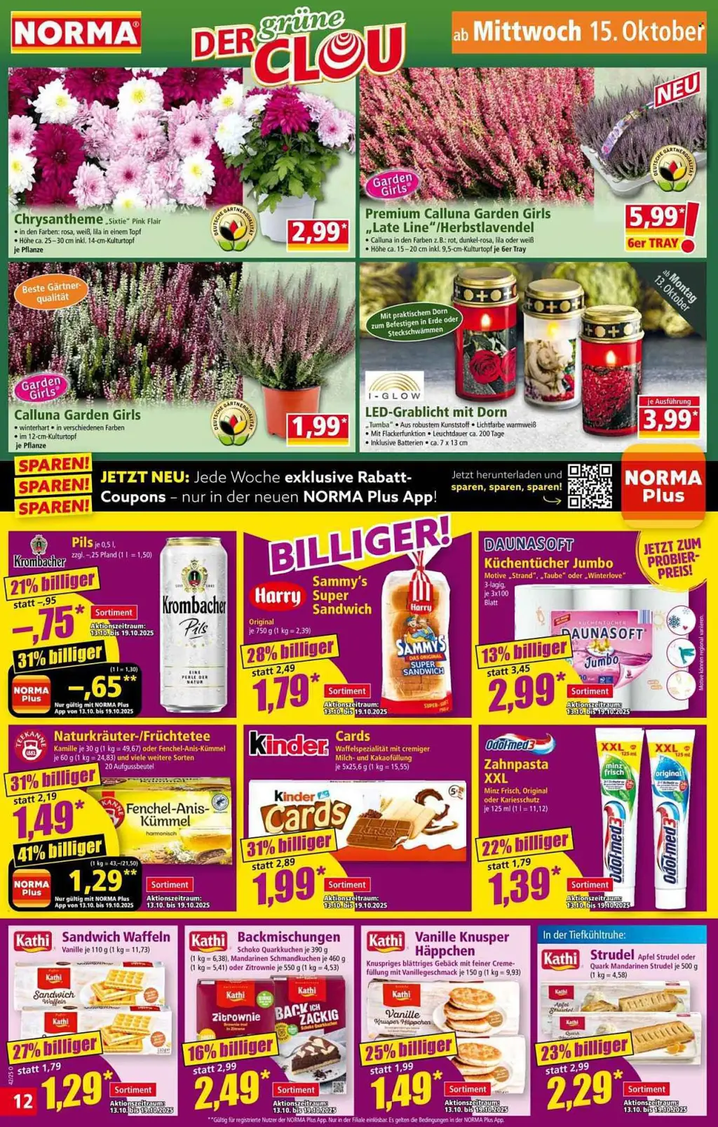 Norma Prospekt KW42 mit aktuellen Angeboten und attraktiven Rabatten – günstige Lebensmittel, Sparen Sie bei Norma Prospekt diese Woche!