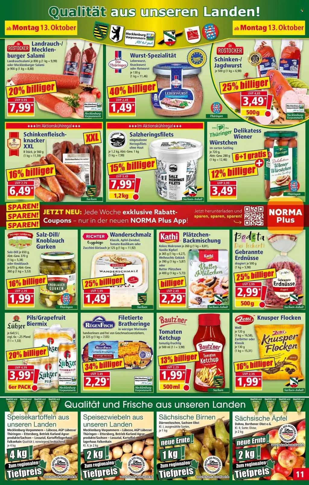 Norma Prospekt KW42 mit aktuellen Angeboten und attraktiven Rabatten – günstige Lebensmittel, Sparen Sie bei Norma Prospekt diese Woche!