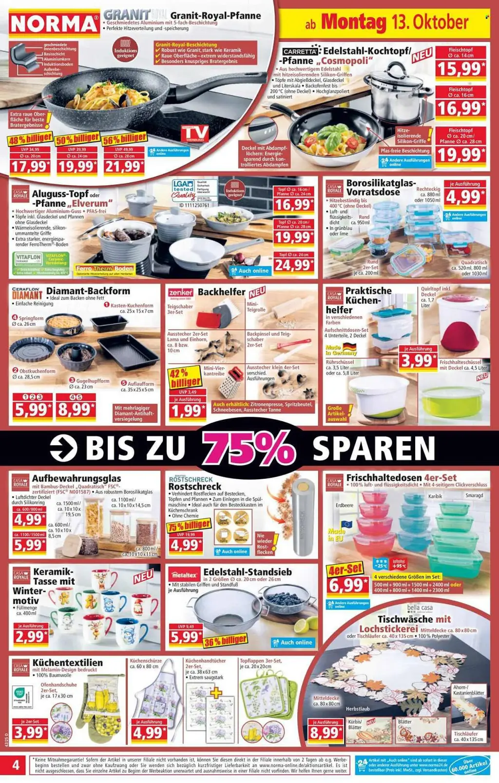 Norma Prospekt KW42 mit aktuellen Angeboten und attraktiven Rabatten – günstige Lebensmittel, Sparen Sie bei Norma Prospekt diese Woche!