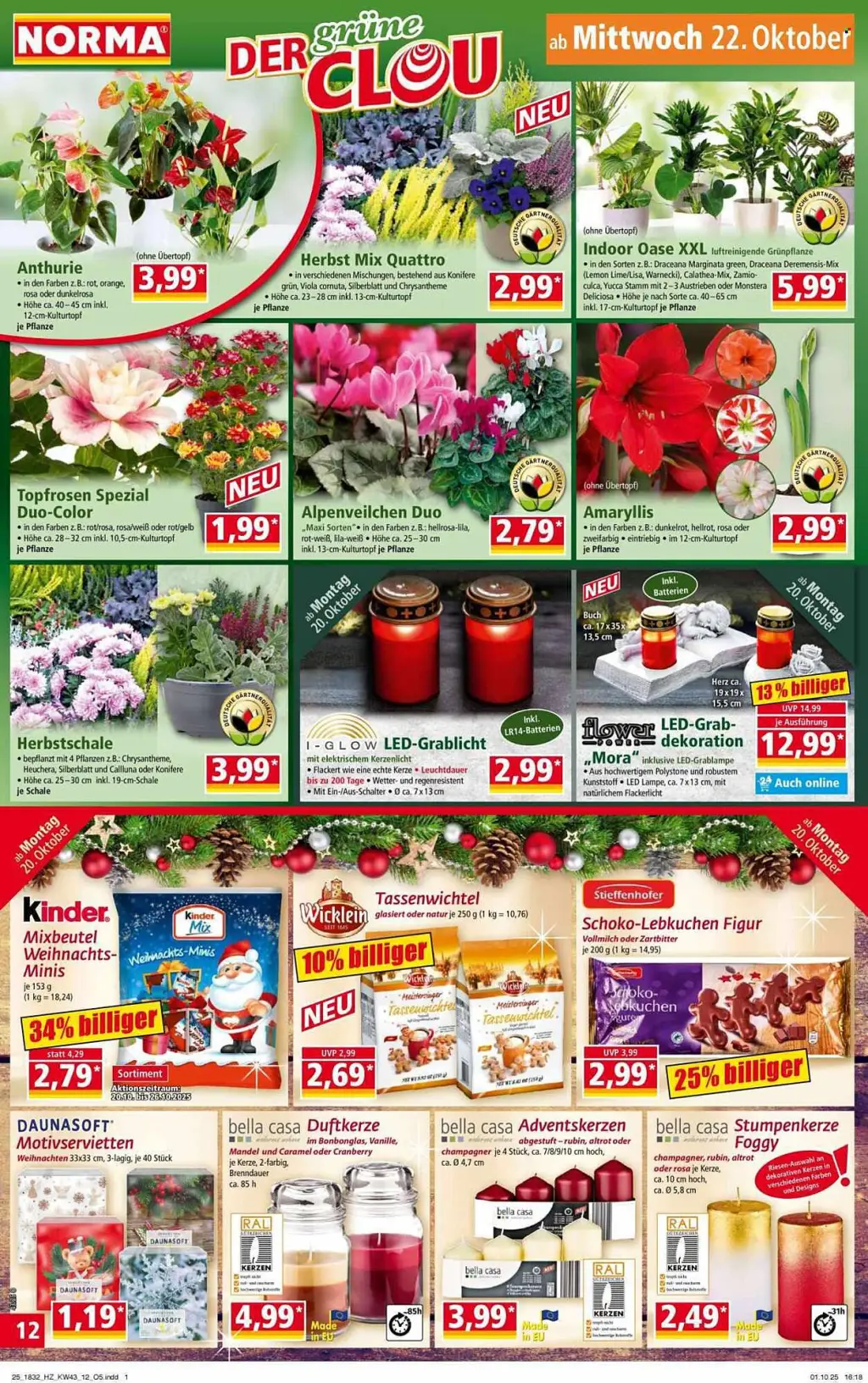Norma Prospekt KW43 mit aktuellen Angeboten und attraktiven Rabatten – günstige Lebensmittel, Sparen Sie bei Norma Prospekt diese Woche!