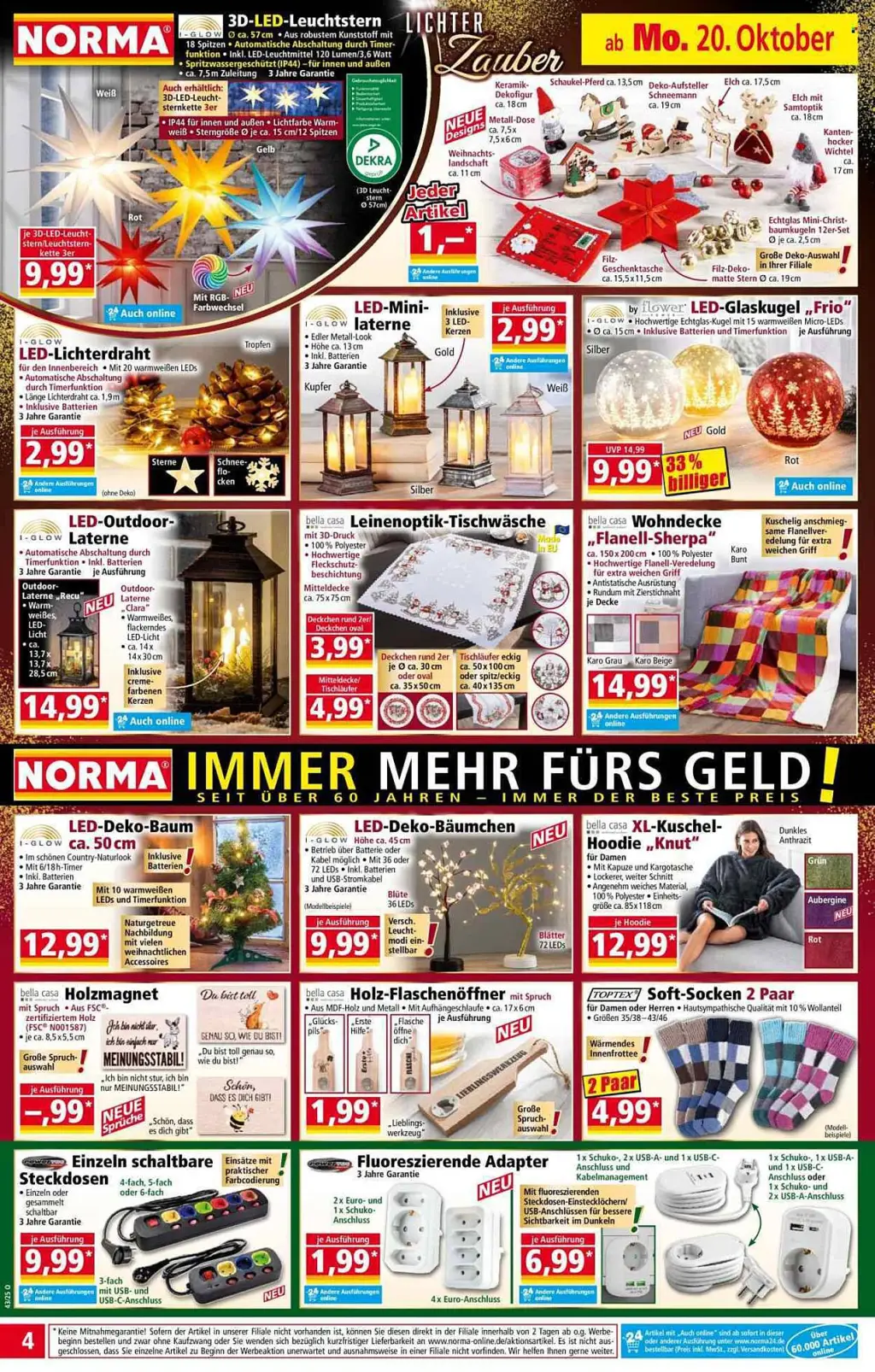 Norma Prospekt KW43 mit aktuellen Angeboten und attraktiven Rabatten – günstige Lebensmittel, Sparen Sie bei Norma Prospekt diese Woche!