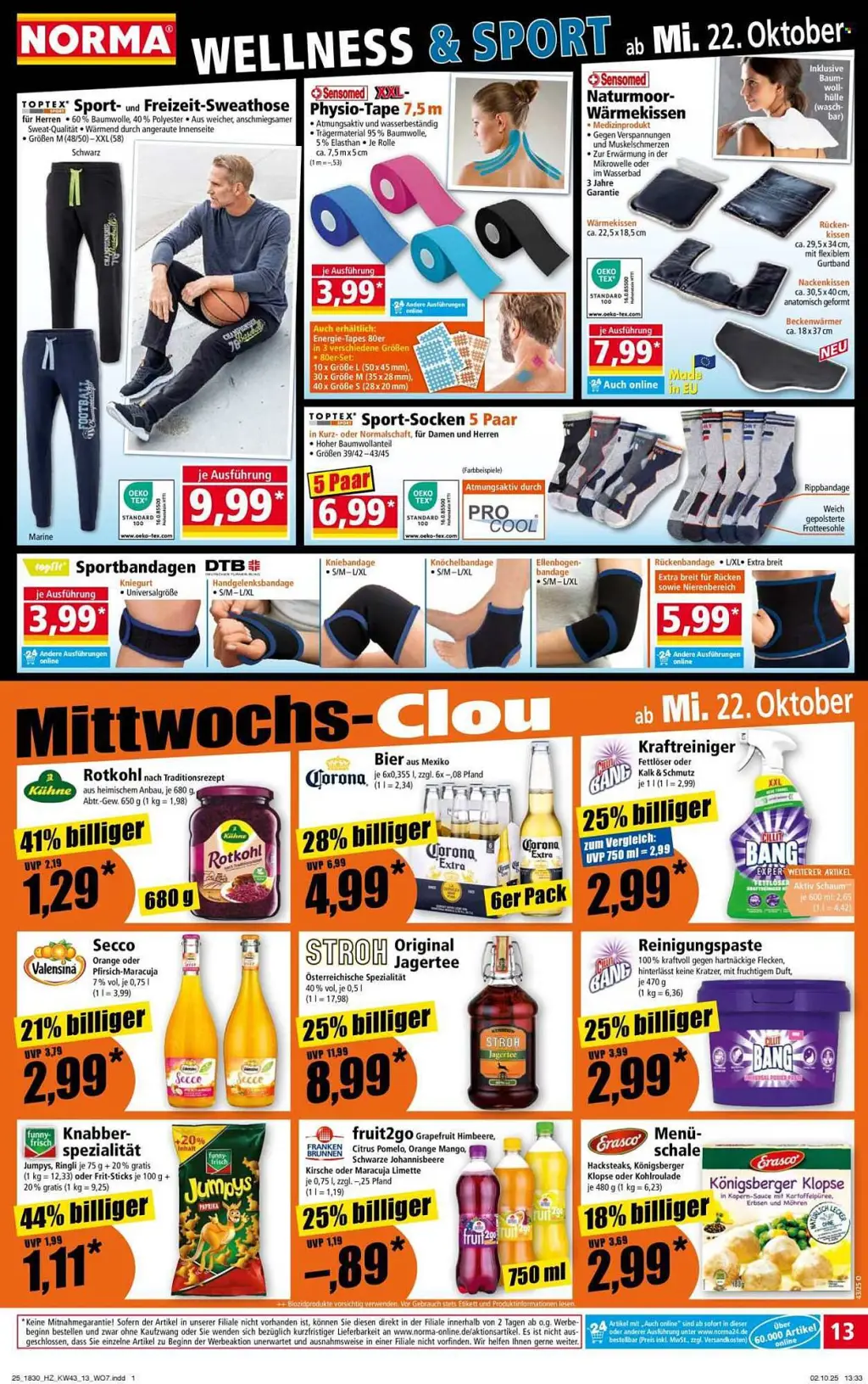 Norma Prospekt KW43 mit aktuellen Angeboten und attraktiven Rabatten – günstige Lebensmittel, Sparen Sie bei Norma Prospekt diese Woche!