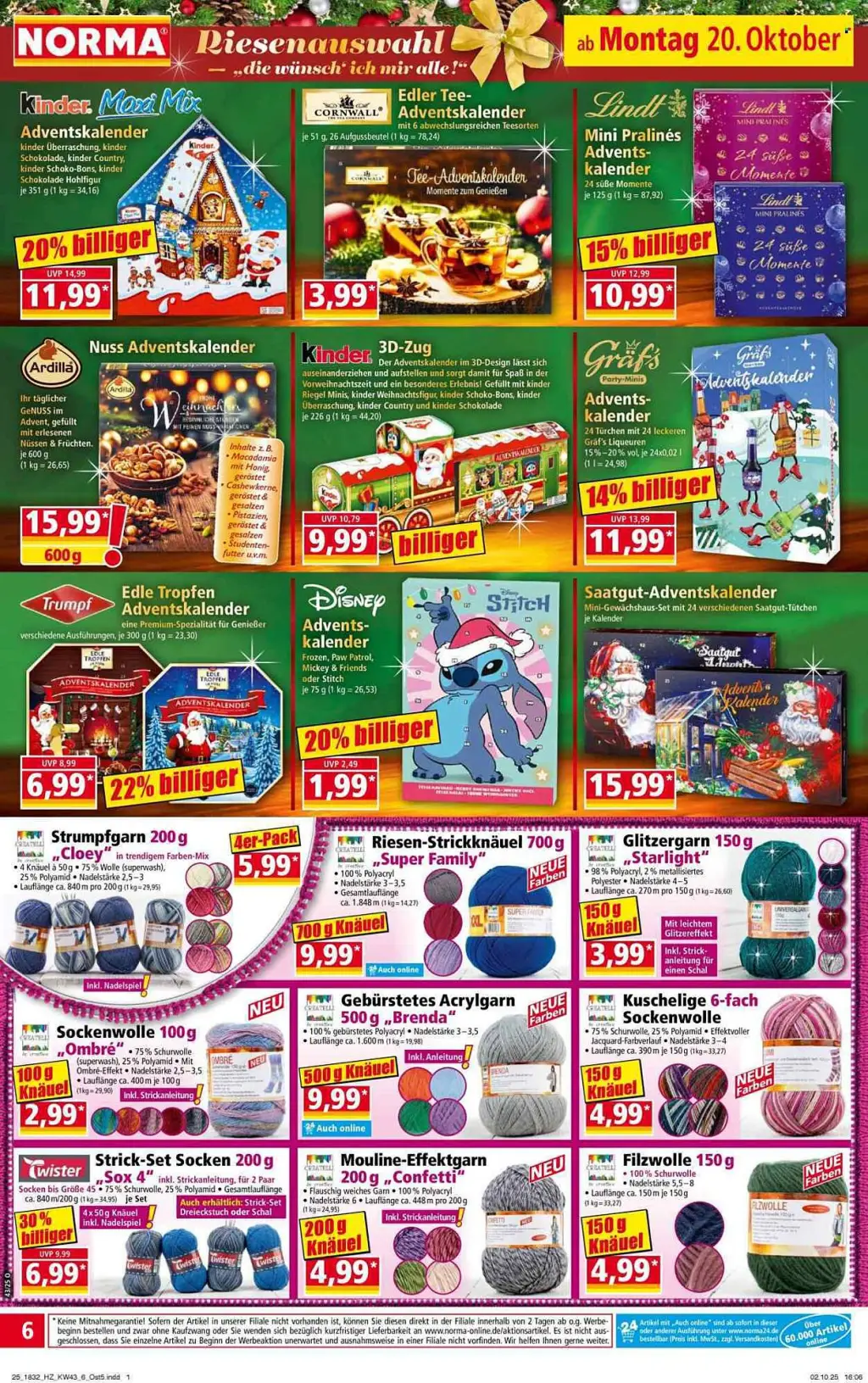 Norma Prospekt KW43 mit aktuellen Angeboten und attraktiven Rabatten – günstige Lebensmittel, Sparen Sie bei Norma Prospekt diese Woche!