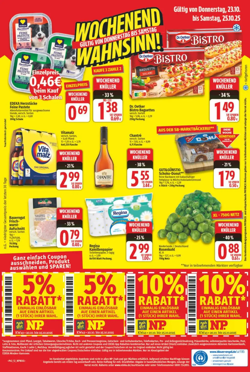 NP Prospekt KW43 mit aktuellen Angeboten und attraktiven Rabatten – günstige Lebensmittel, Sparen Sie bei NP Prospekt diese Woche!