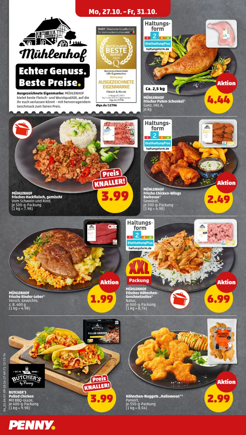PENNY Prospekt KW44 mit aktuellen Angeboten und attraktiven Rabatten – günstige Lebensmittel, Sparen Sie bei PENNY Prospekt diese Woche!