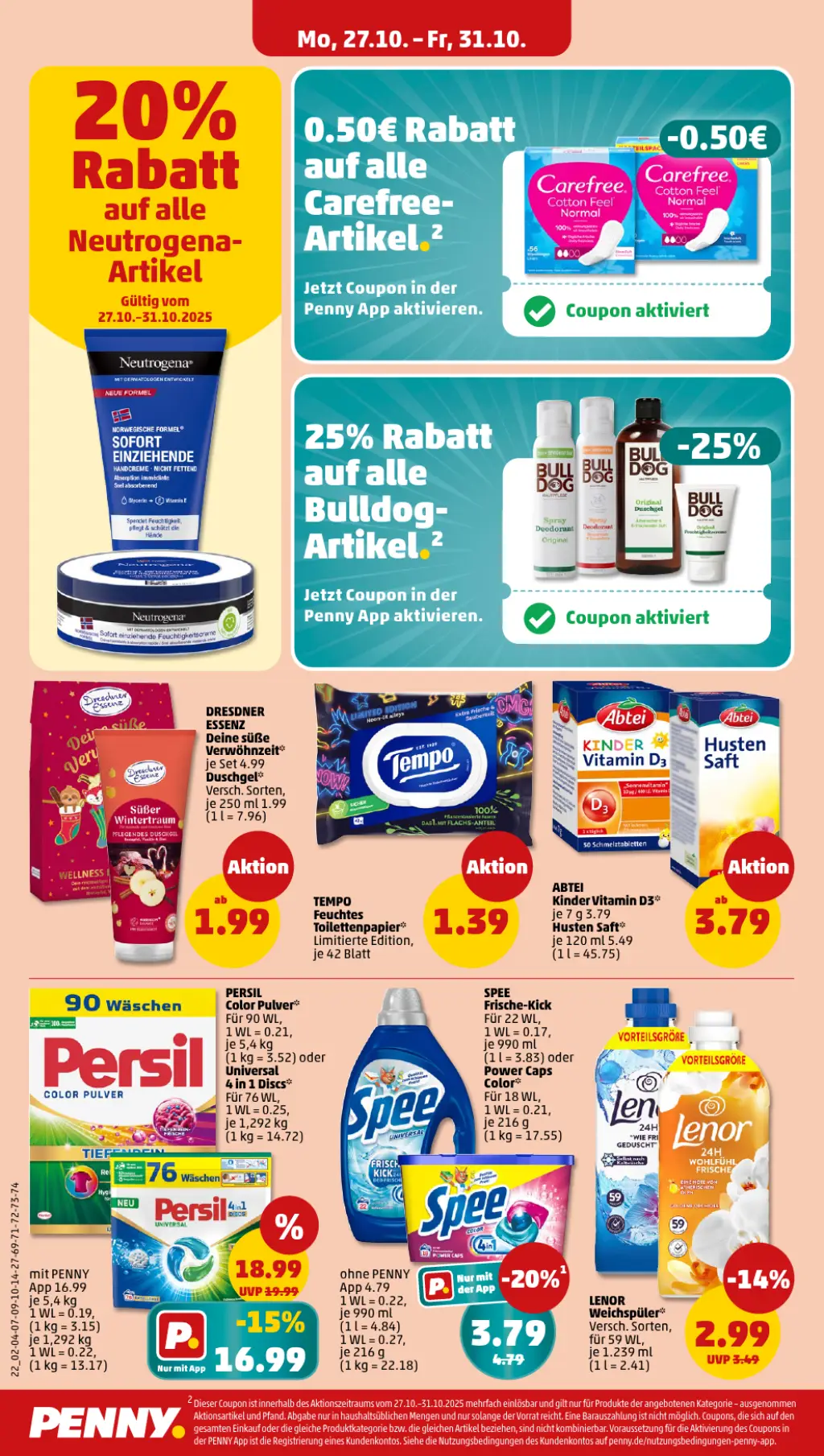 PENNY Prospekt KW44 mit aktuellen Angeboten und attraktiven Rabatten – günstige Lebensmittel, Sparen Sie bei PENNY Prospekt diese Woche!