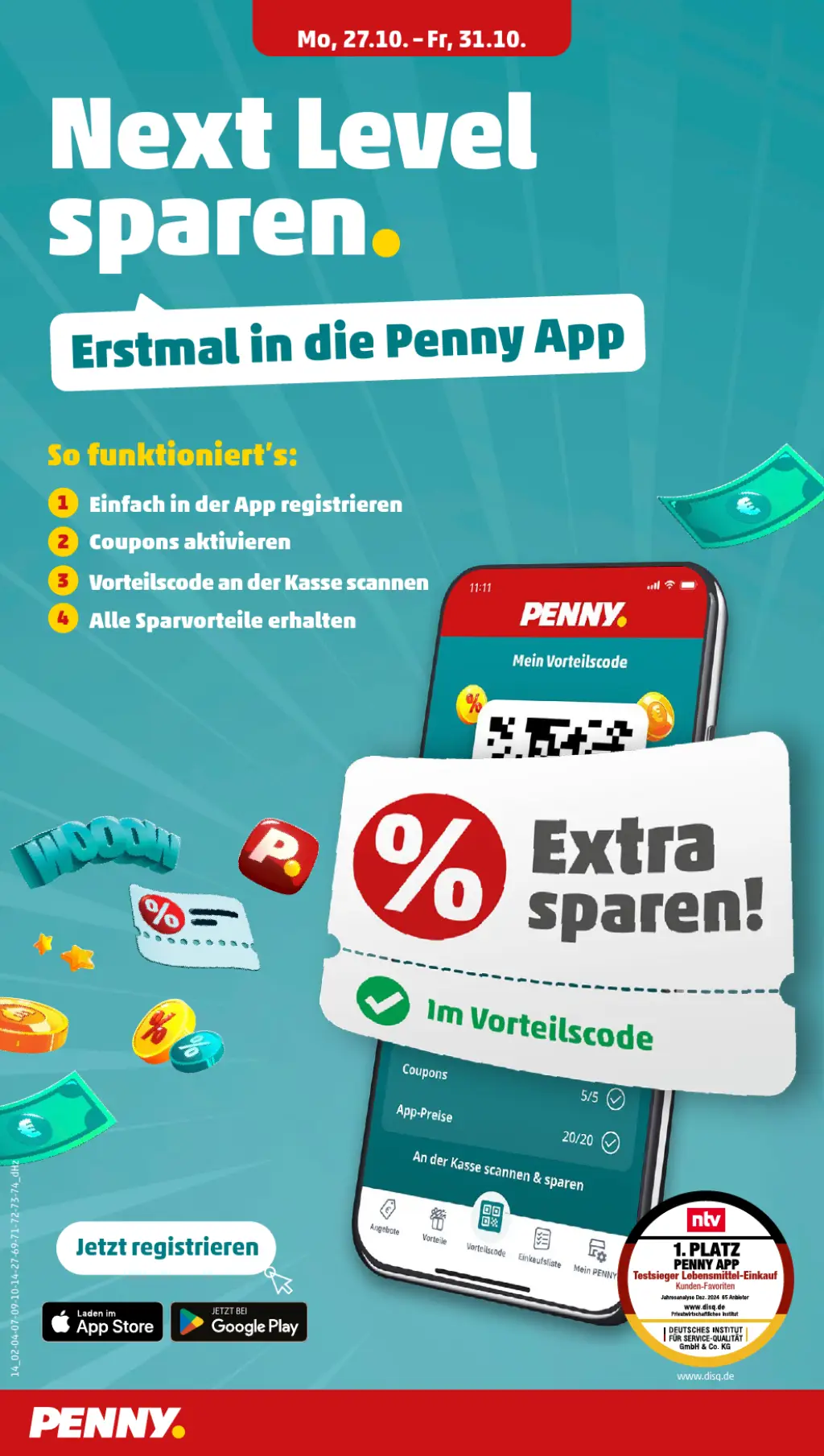 PENNY Prospekt KW44 mit aktuellen Angeboten und attraktiven Rabatten – günstige Lebensmittel, Sparen Sie bei PENNY Prospekt diese Woche!