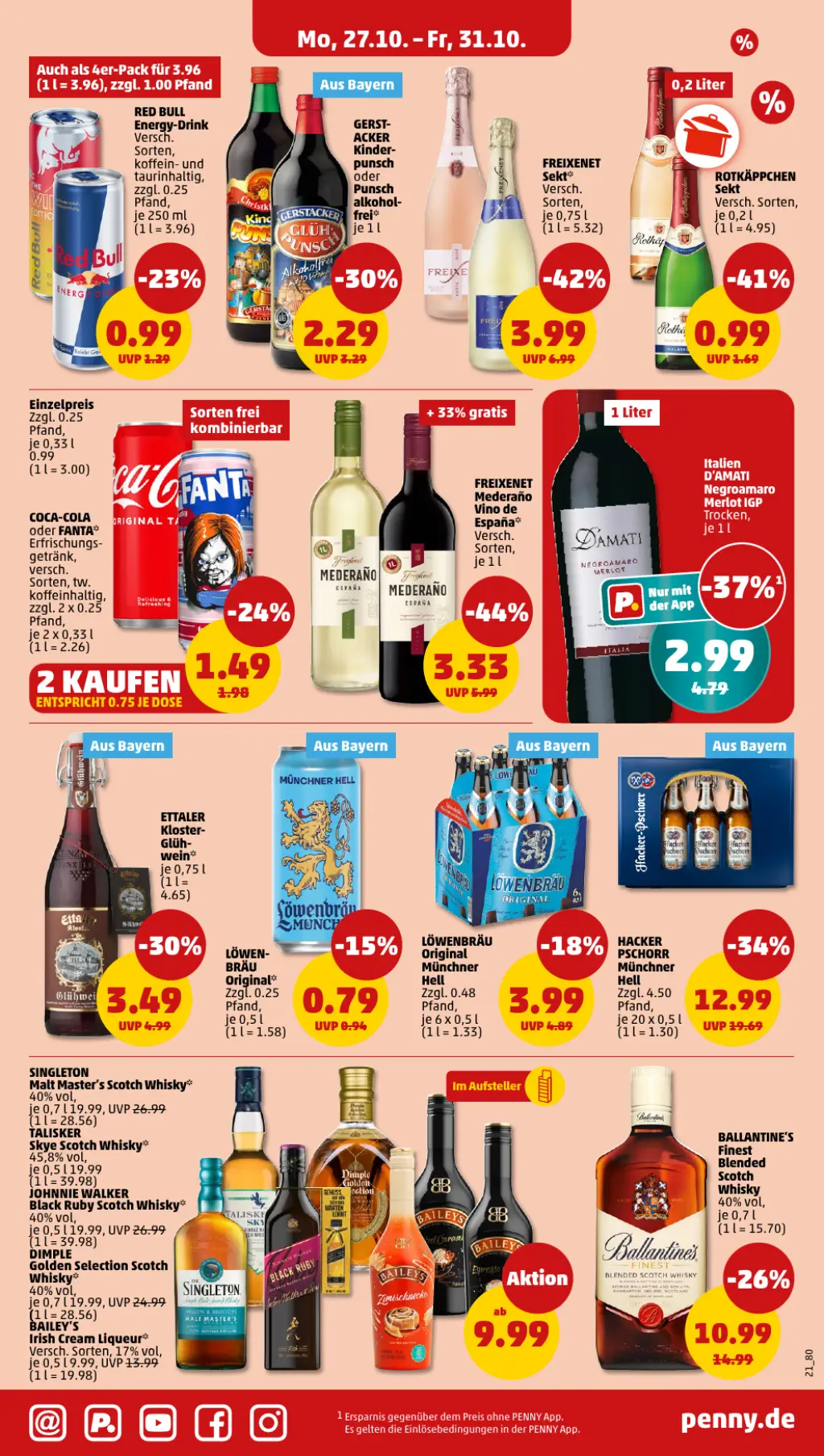 PENNY Prospekt KW44 mit aktuellen Angeboten und attraktiven Rabatten – günstige Lebensmittel, Sparen Sie bei PENNY Prospekt diese Woche!