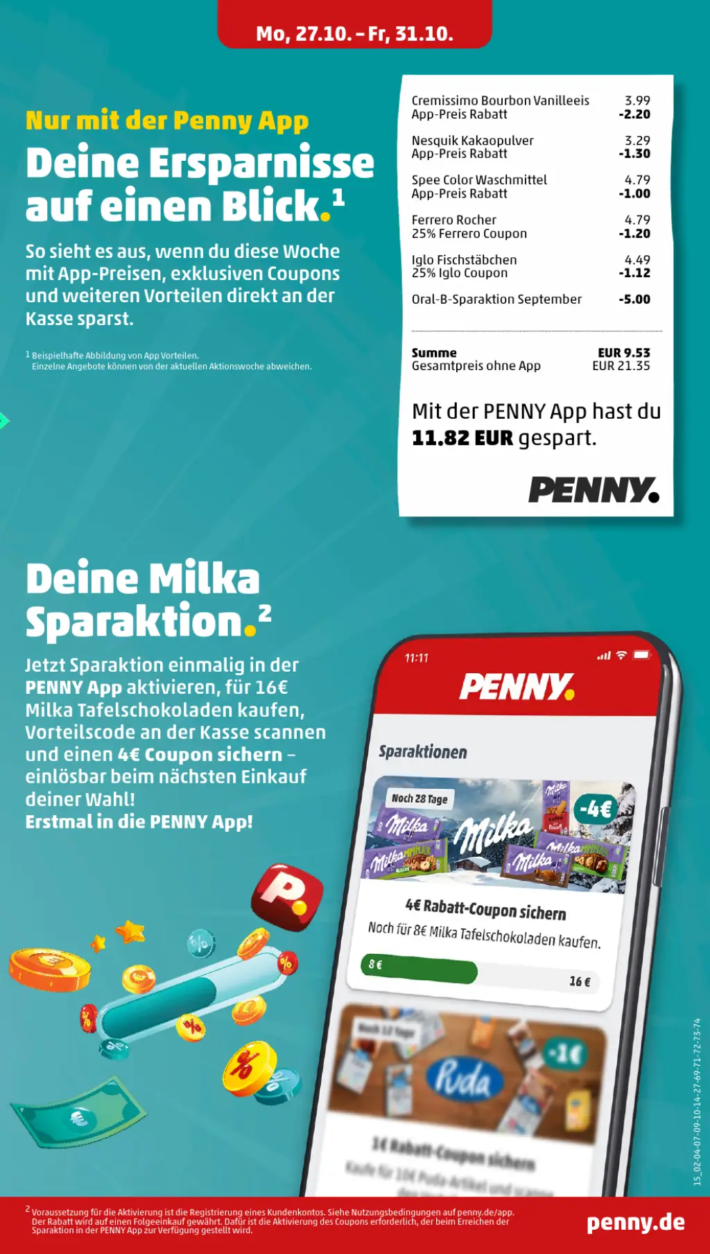 PENNY Prospekt KW44 mit aktuellen Angeboten und attraktiven Rabatten – günstige Lebensmittel, Sparen Sie bei PENNY Prospekt diese Woche!