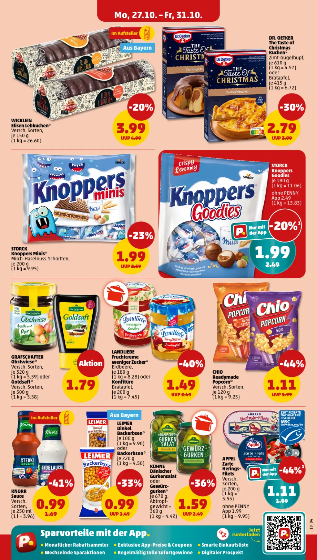 PENNY Prospekt KW44 mit aktuellen Angeboten und attraktiven Rabatten – günstige Lebensmittel, Sparen Sie bei PENNY Prospekt diese Woche!